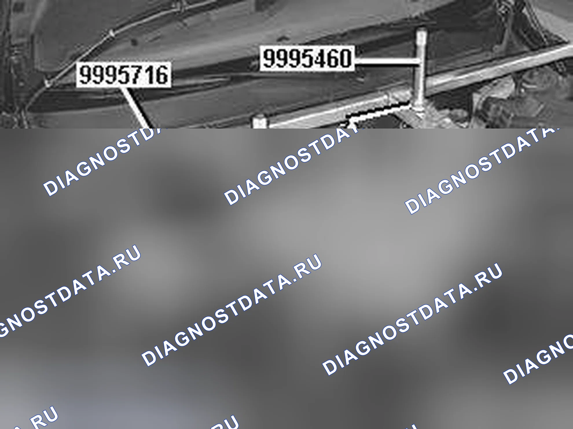 Рис. 618: Подъем двигателя и коробки передач в горизонтальное положение. Volvo S80 I