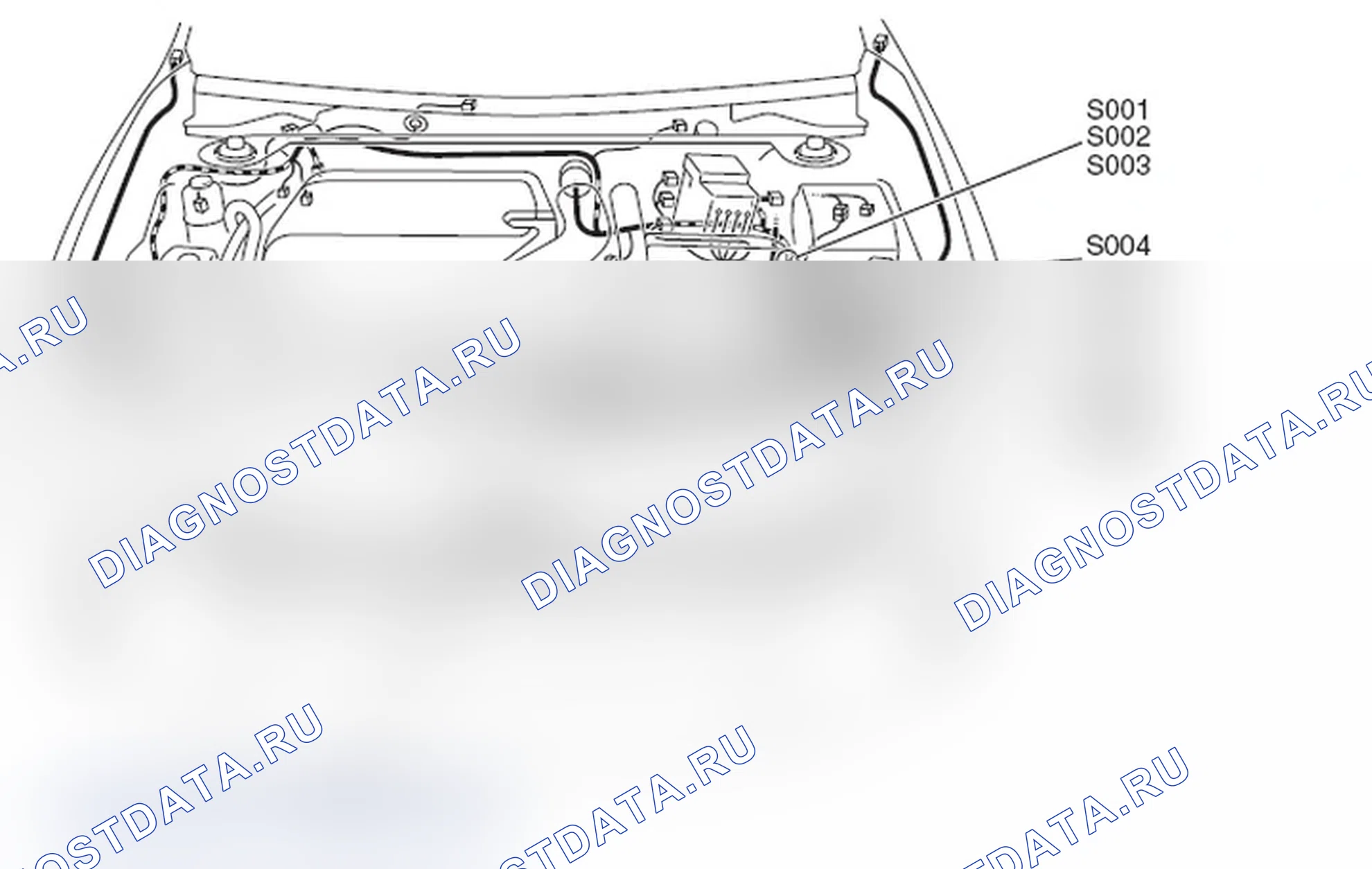 Рис. 123: МОТОРНЫЙ ОТСЕК. Mitsubishi Lancer Ralliart X рестайлинг