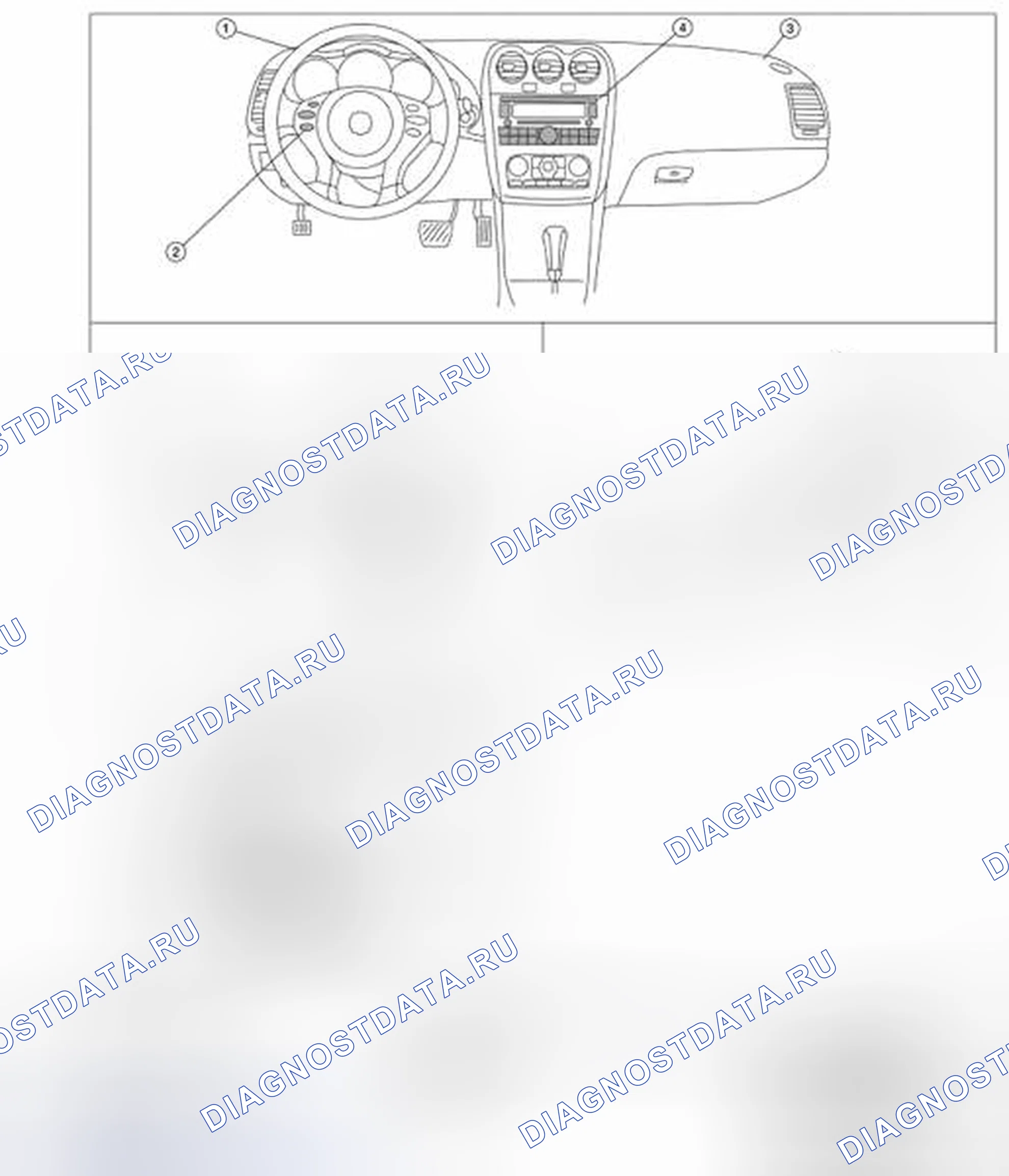 Рис. 49: Расположение компонентов. Nissan Altima L32 рестайлинг