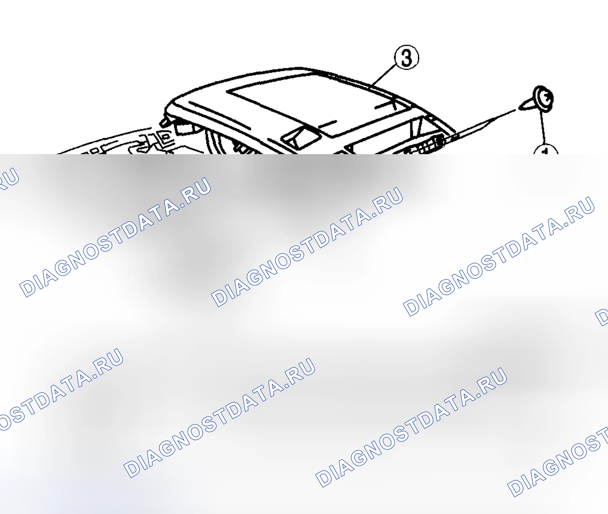 Рис. 12: ДЕМОНТАЖ / МОНТАЖ ЖК-ИНДИКАТОРА. Mazda 5 I