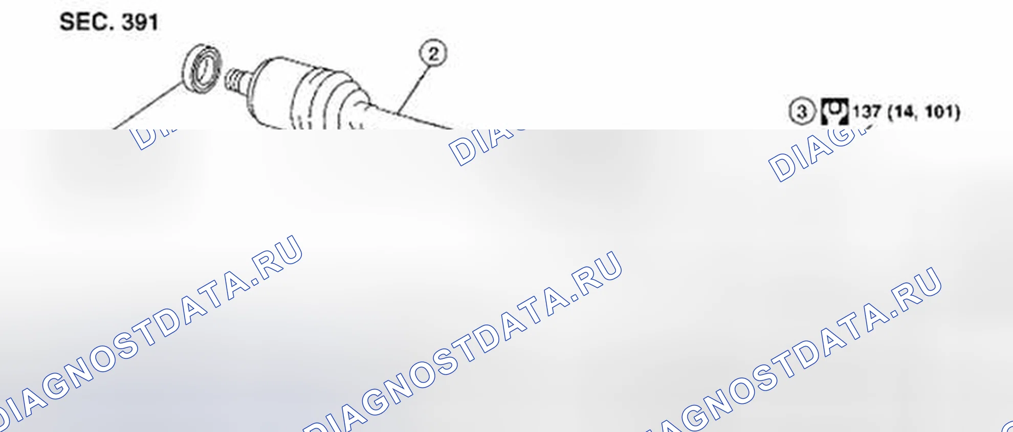 Рис. 2: Приводной вал: демонтаж и монтаж. Suzuki Equator I