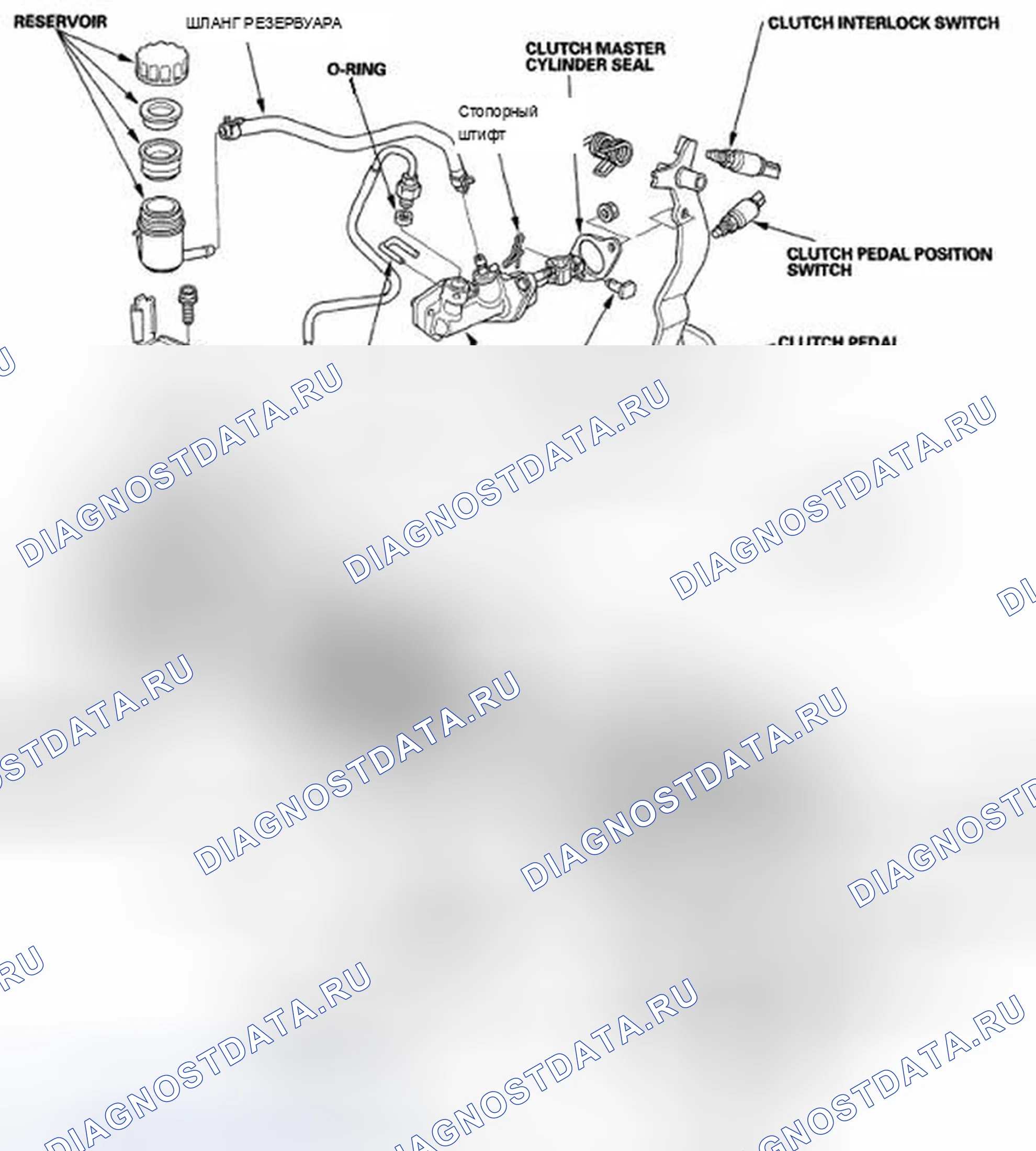 Рис. 2: Индекс расположения компонентов. Acura TSX I