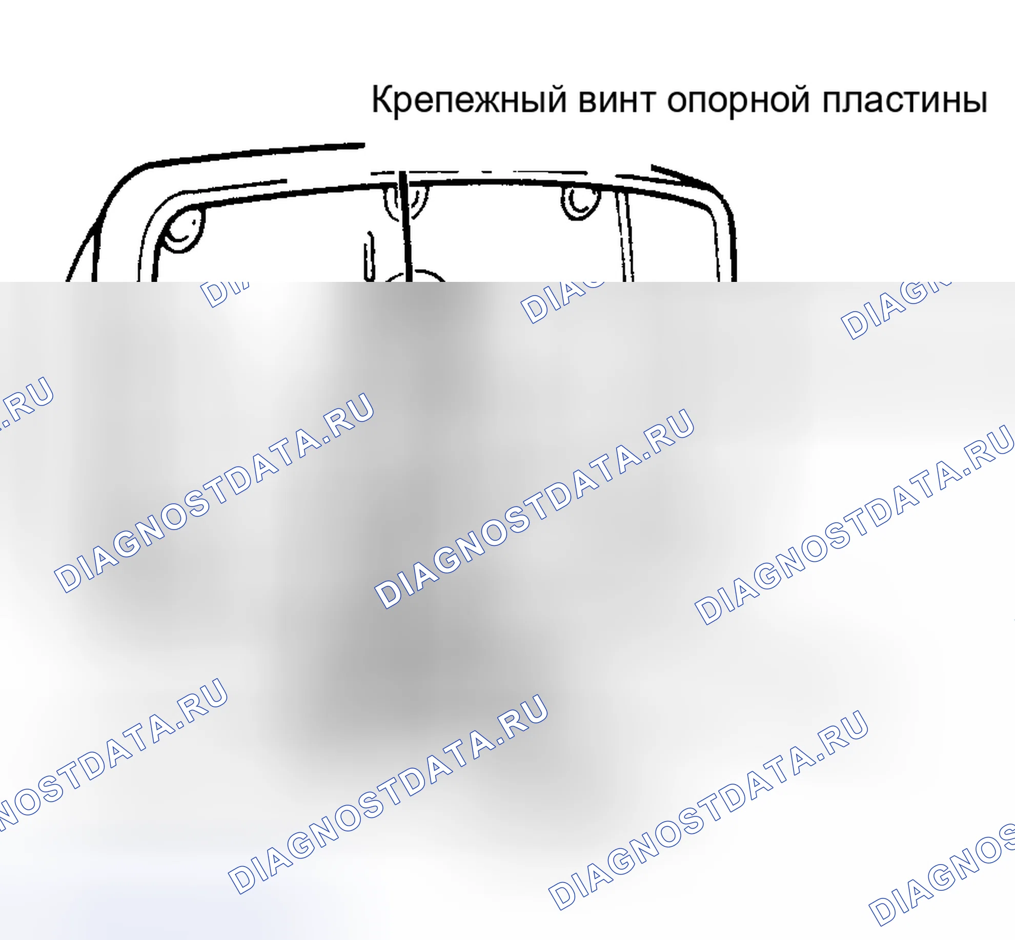 Рис. 1: Винты крепления электрического зеркала Винты крепления расположены внутри отверстий.. Ford Bronco III