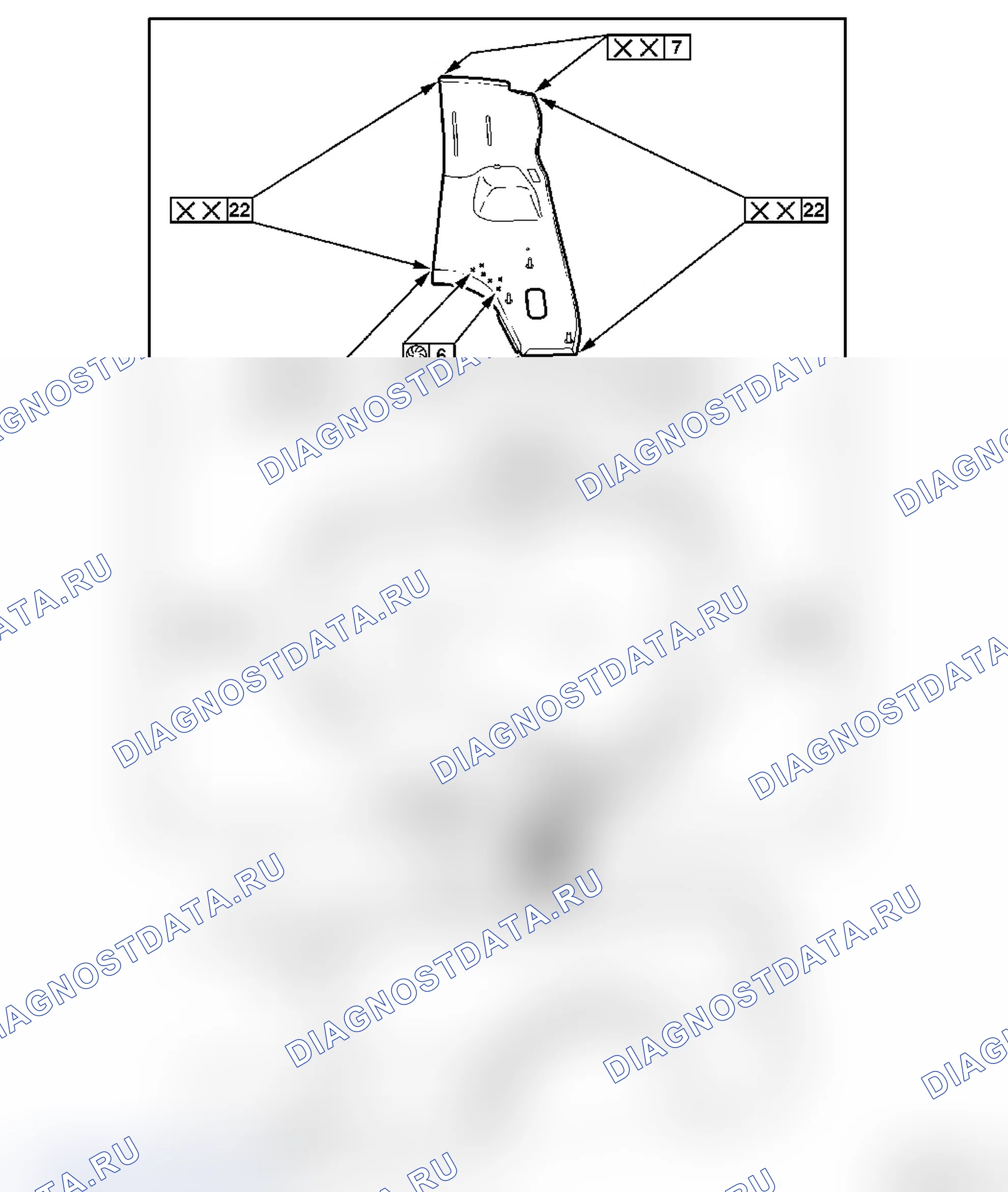 Замена боковины отсека для складной крыши (модель F67). Opel Astra G