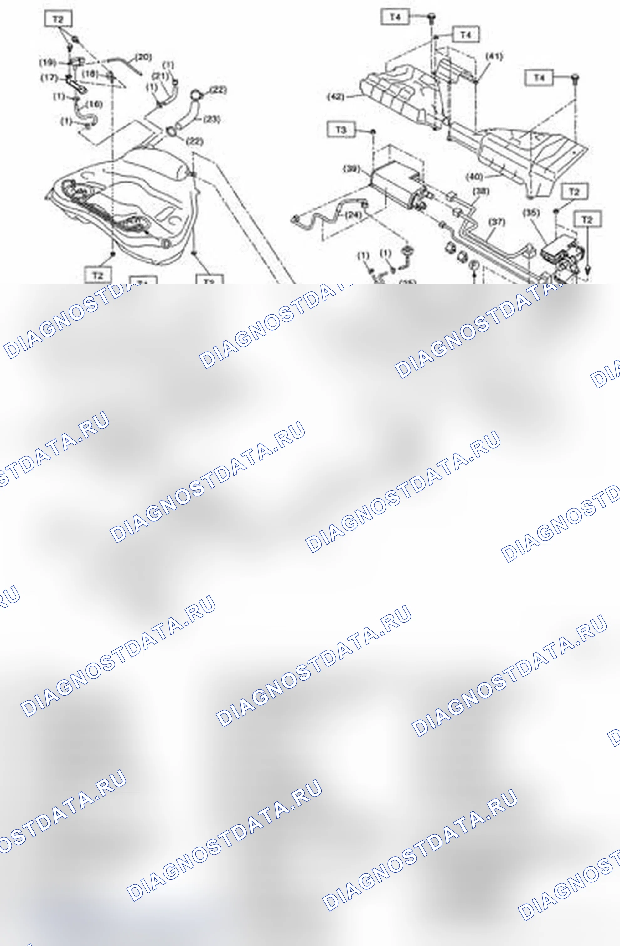 Рис. 181: ТОПЛИВОПРОВОД. Subaru Impreza WRX GH