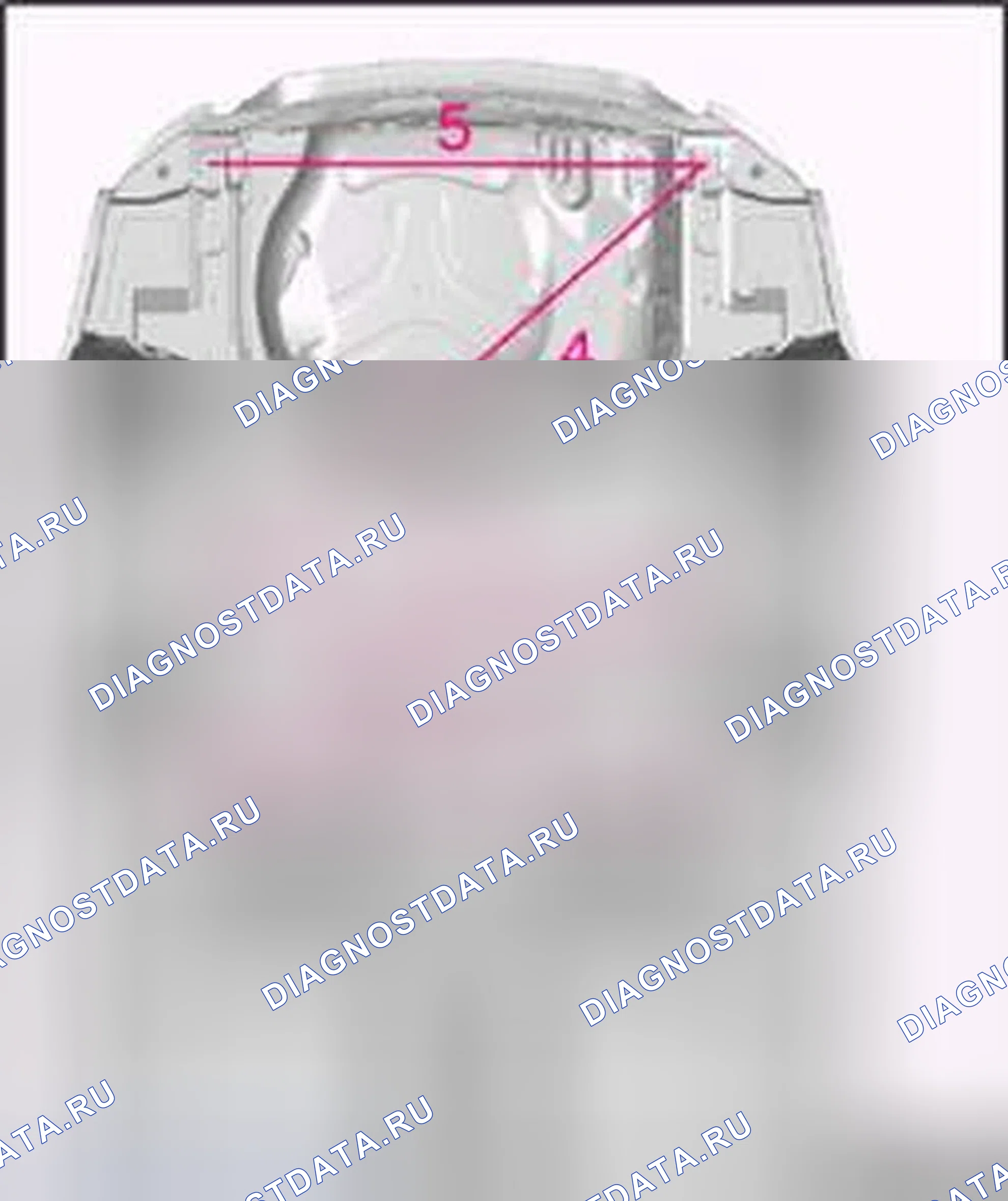Рис. 44: Сборка пола, задняя часть. Audi A6 С6