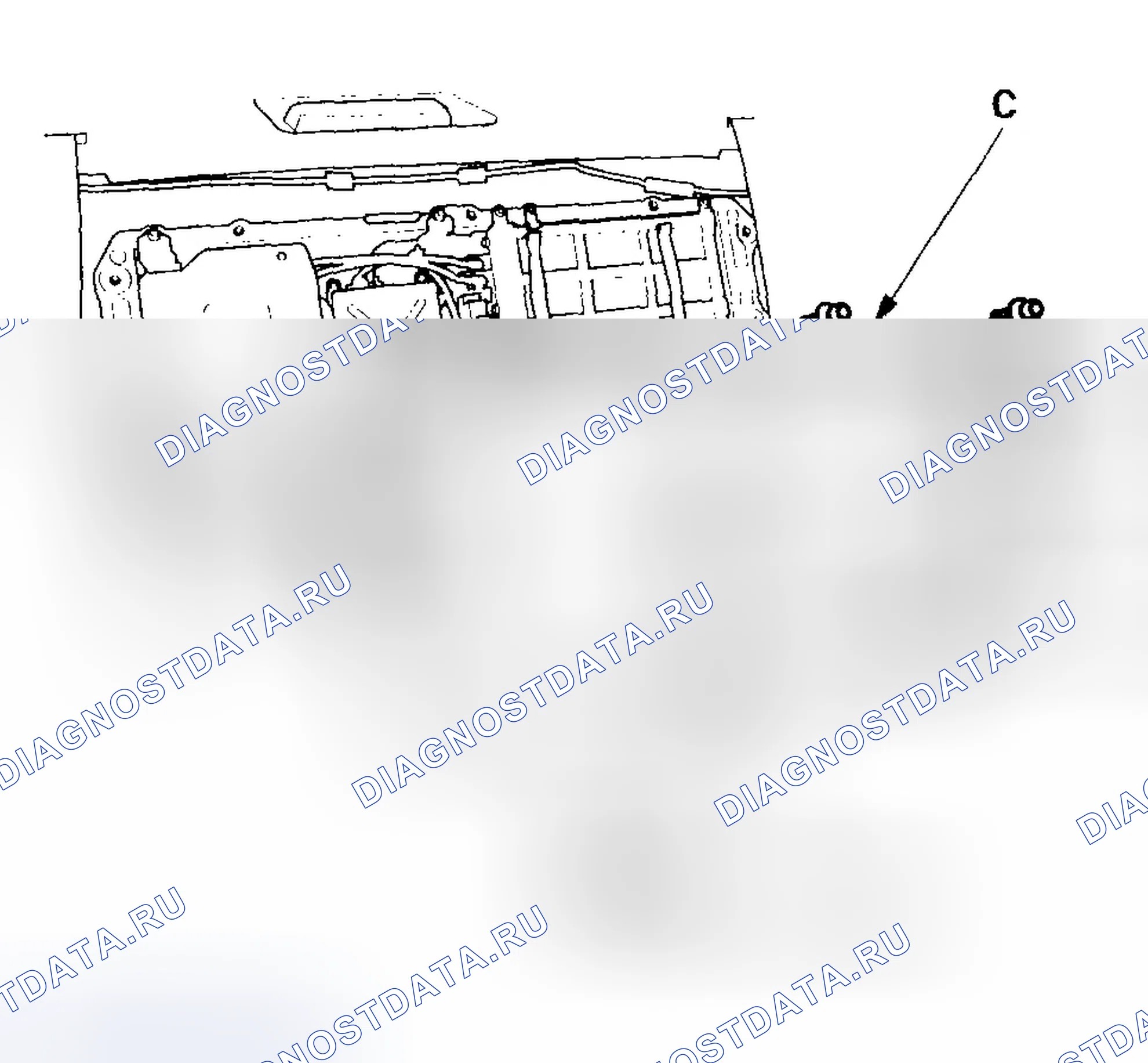Рис. 802: Снятие / установка крышки IPU. Honda Civic VII рестайлинг