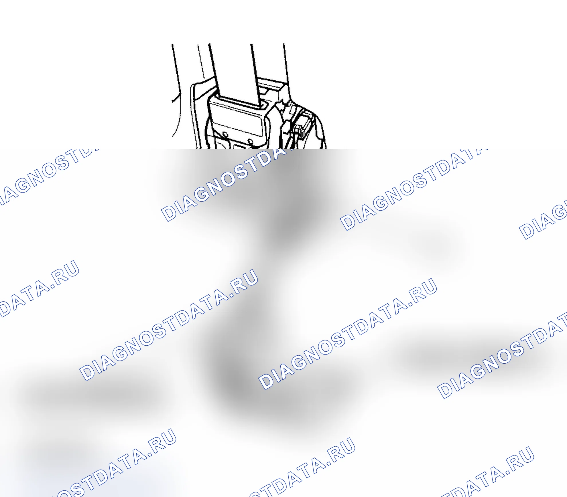 Рис. 83: расшифровка кода ошибки 22-8x (с 22-80 по 22-89, с 22-8A по 22-8F): короткое замыкание для включения натяжителя ремня безопасности переднего пассажира. Acura TL III