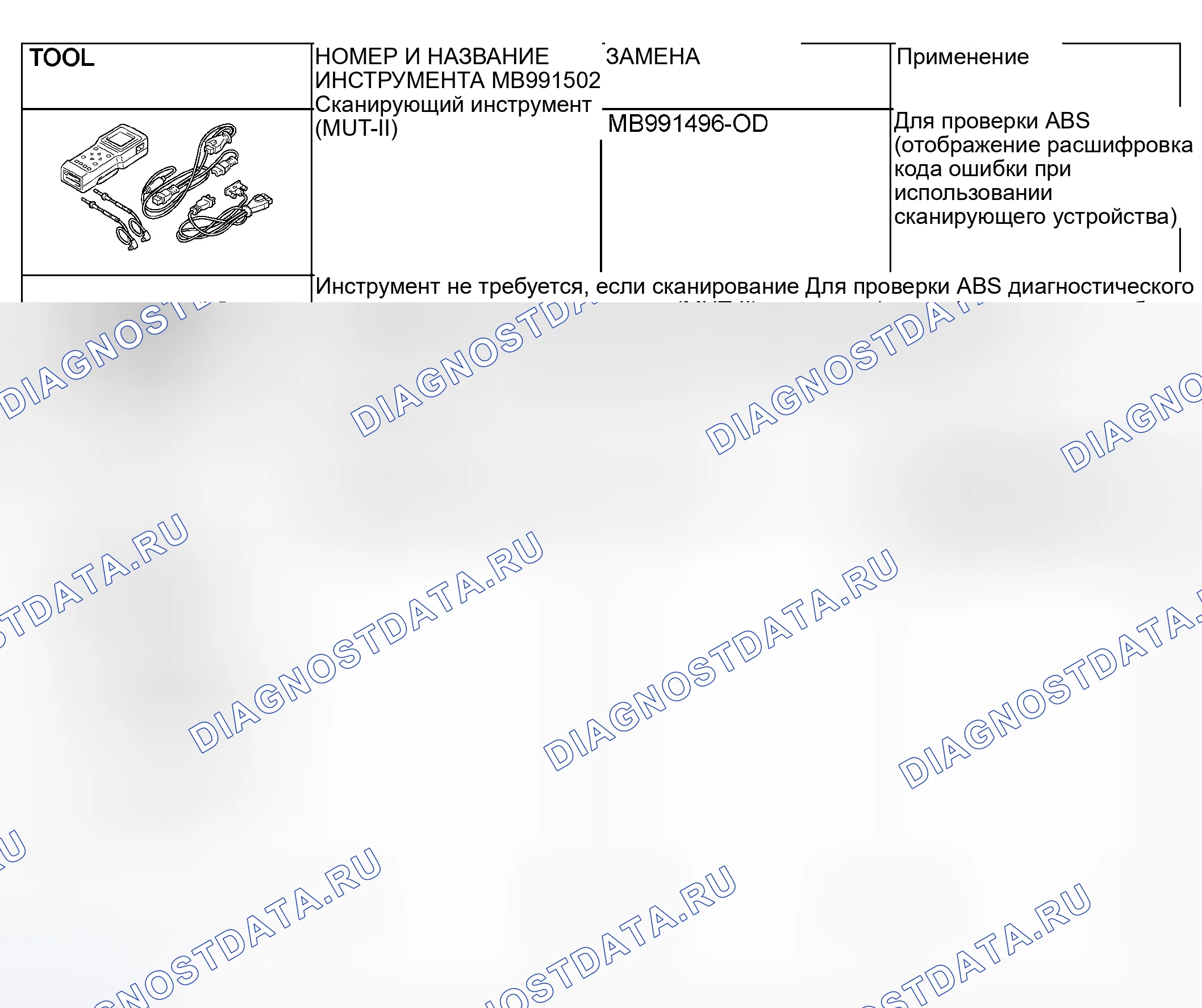 Рис. 335: СПЕЦИАЛЬНЫЕ ИНСТРУМЕНТЫ. Mitsubishi Lancer IX рестайлинг