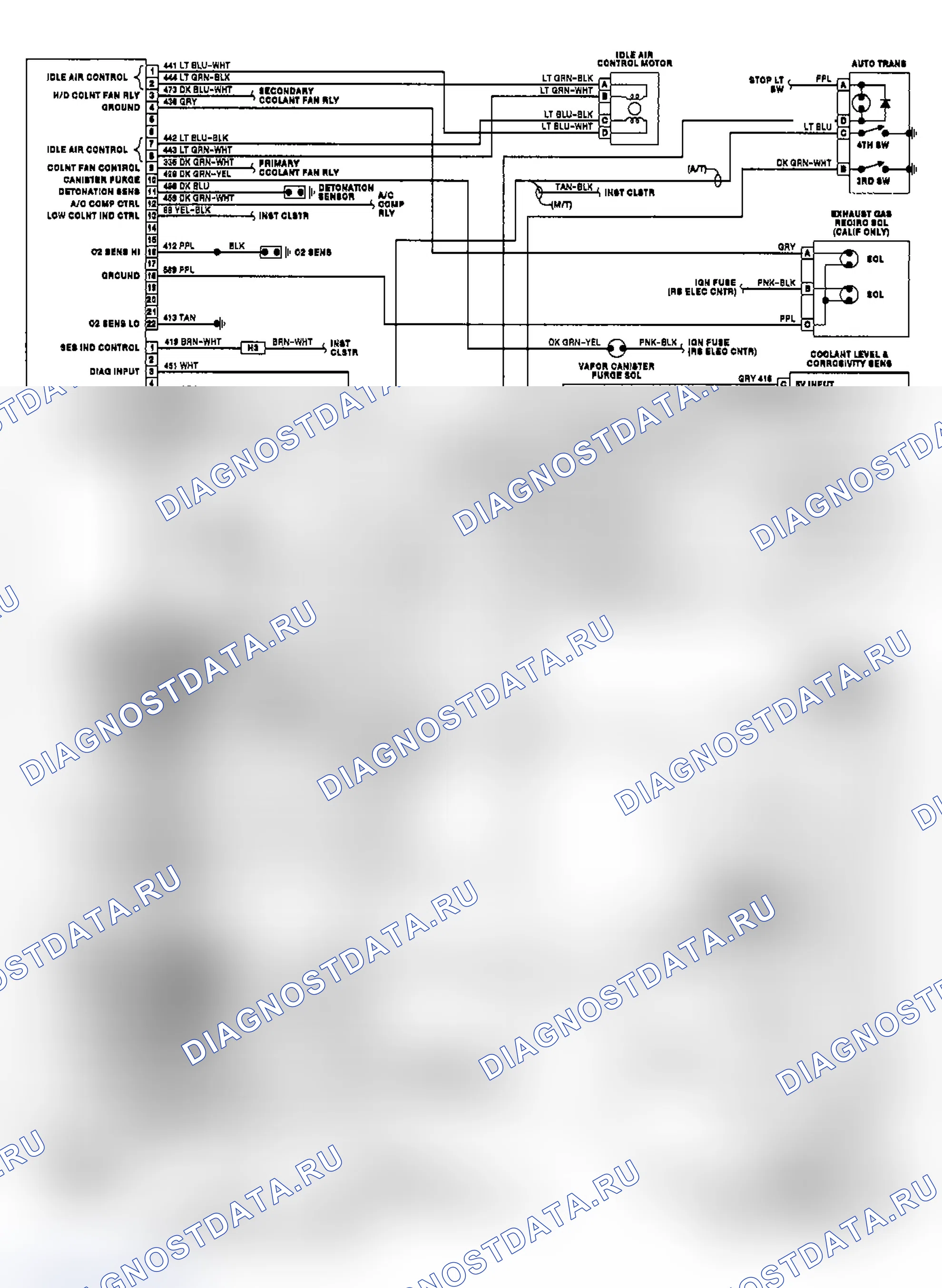 Рис. 9: Гран-при PFI 2.3L (VIN D). Buick Electra Park Avenue 