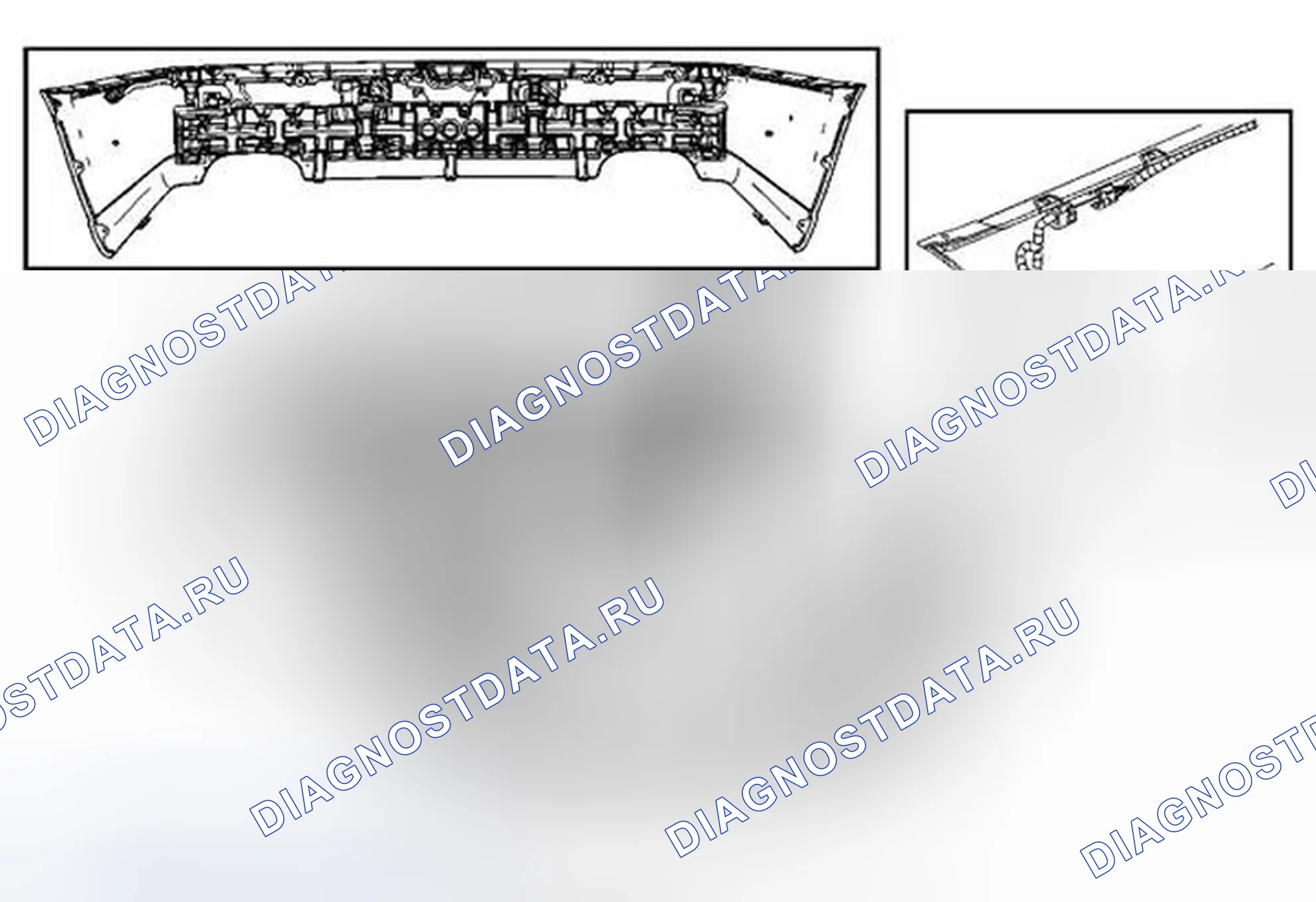 Рис. 40: Замена задней бампера. Cadillac DTS I