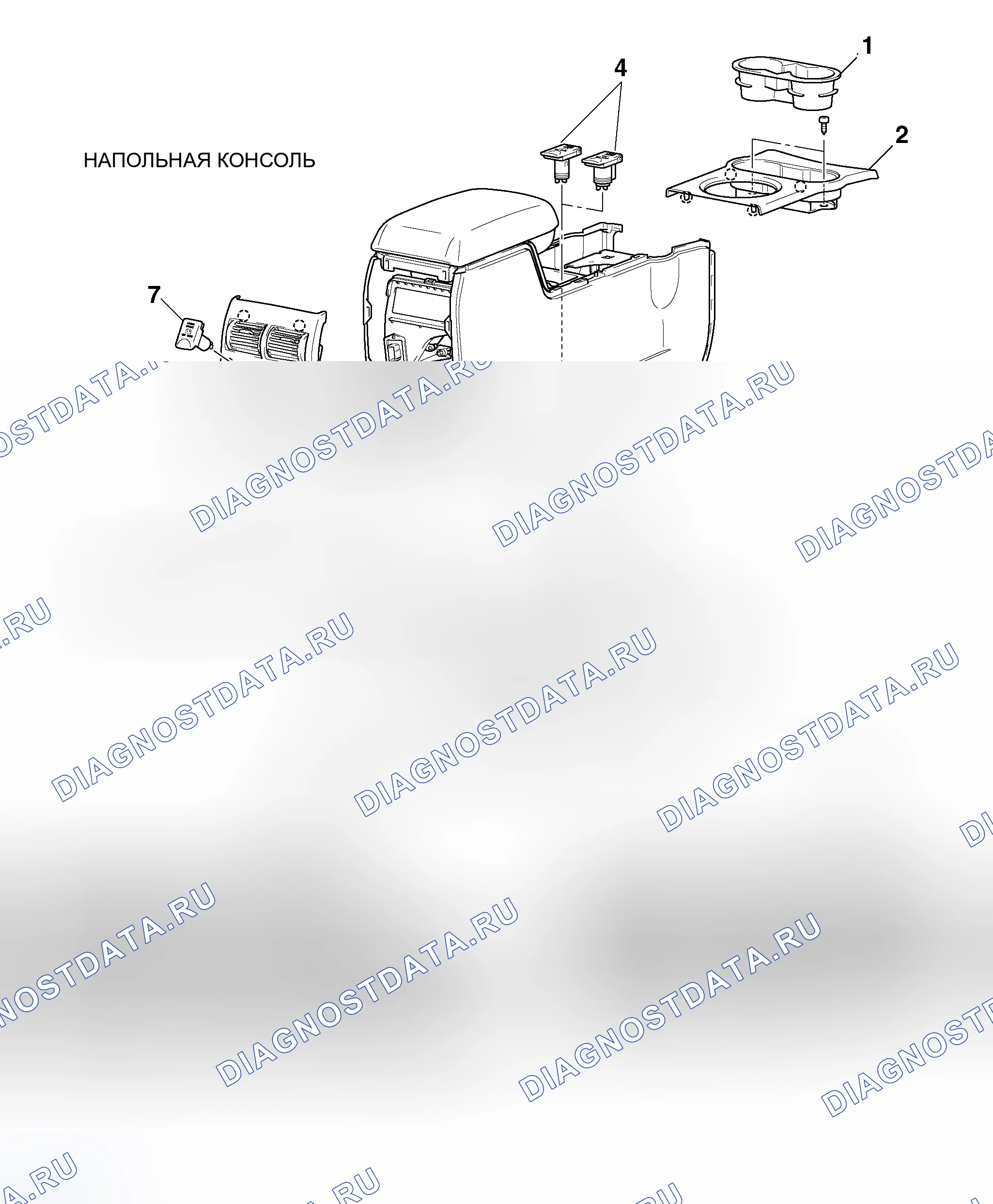 Рис. 364: ДЕМОНТАЖ И МОНТАЖ. Mitsubishi Endeavor I
