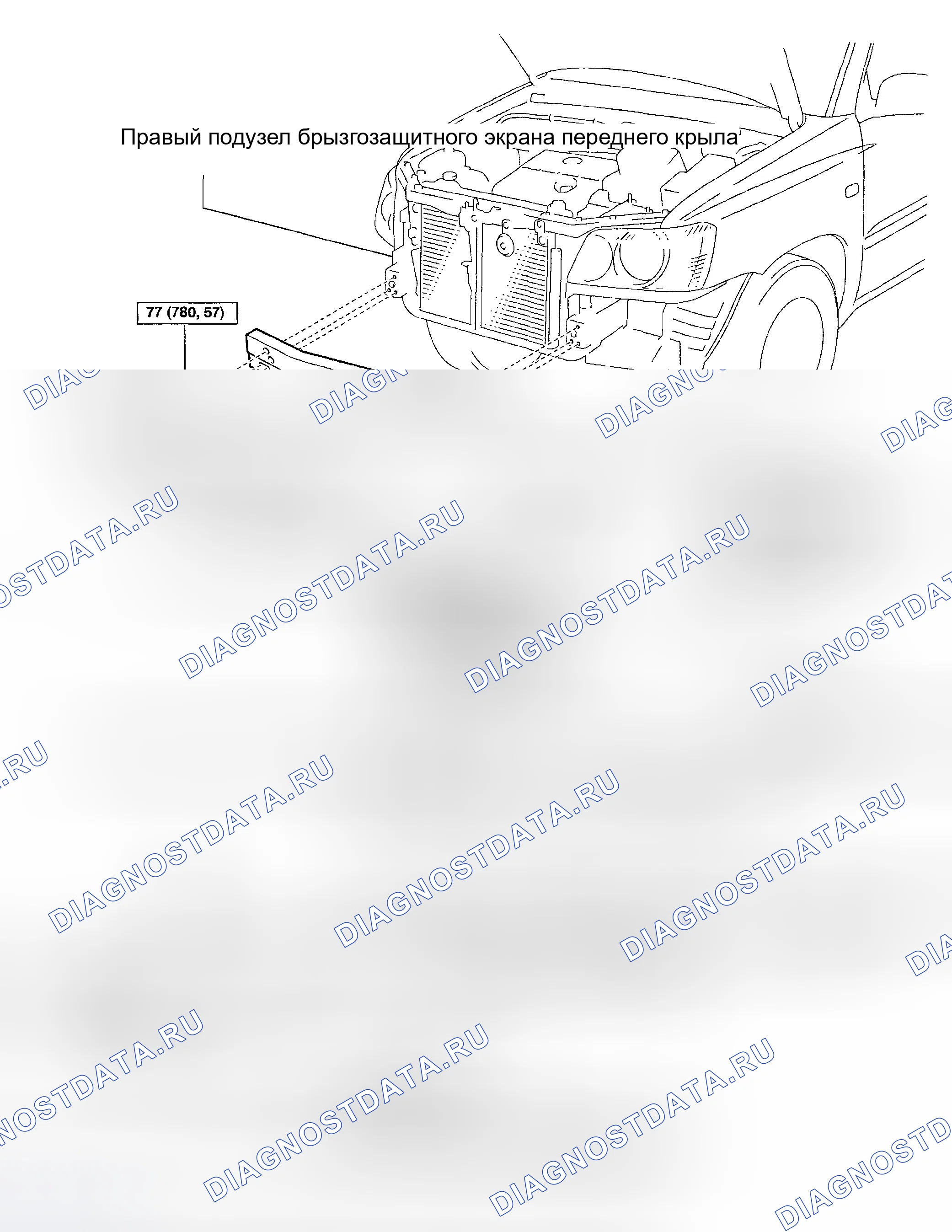 Рис. 1: КОМПОНЕНТЫ. Toyota Highlander I рестайлинг