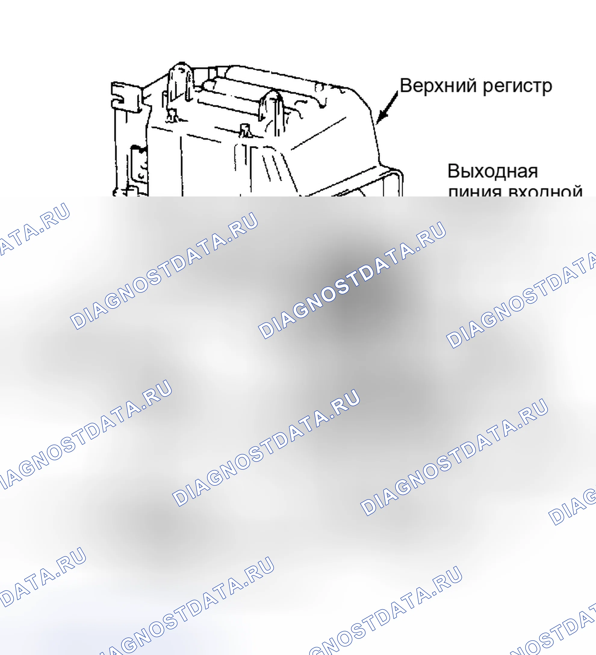 Рис. 2: Покомпонентный вид испарителя Camry в сборе. Toyota Camry V10
