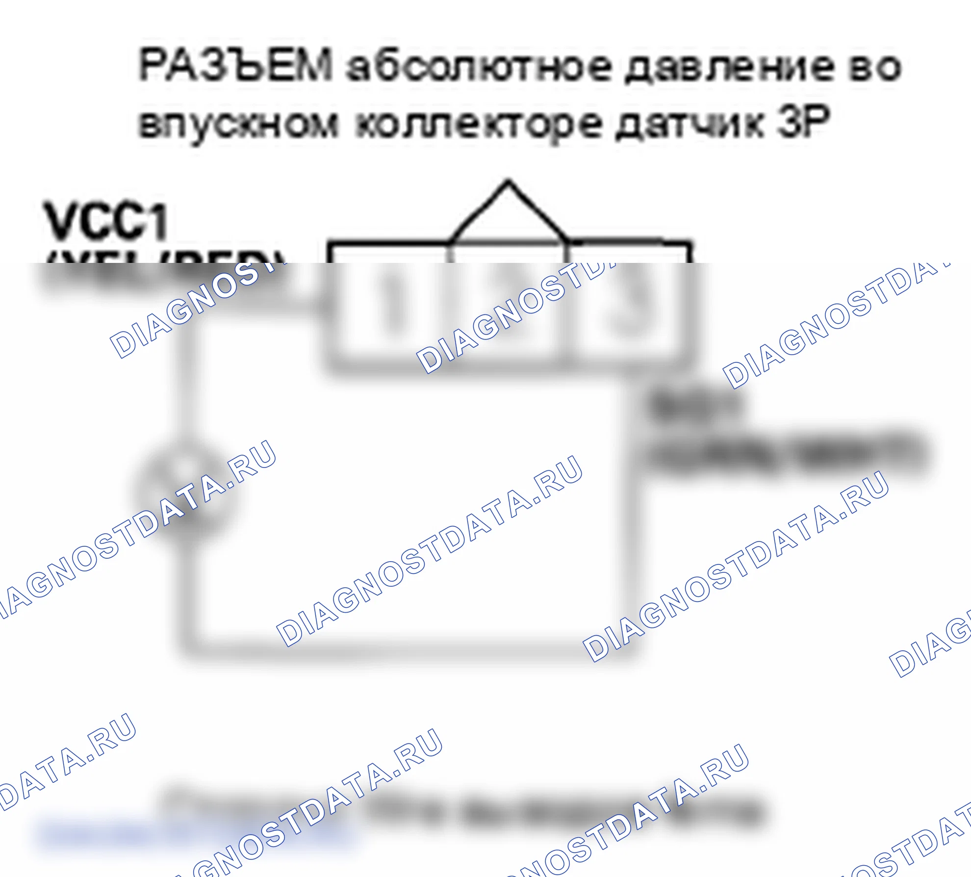 Рис. 324: P0107 расшифровка кода ошибки: низкое напряжение цепи датчика абсолютное давление во впускном коллекторе. Honda Ridgeline I