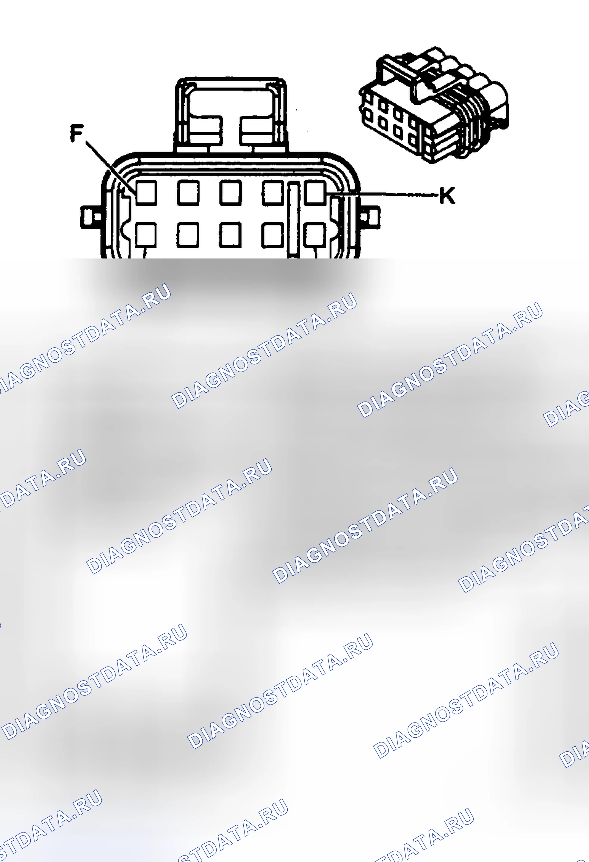 Рис. 11: ИДЕНТИФИКАЦИЯ СОЕДИНИТЕЛЯ. GMC Cab & Chassis Sierra 3500 GMT800 early