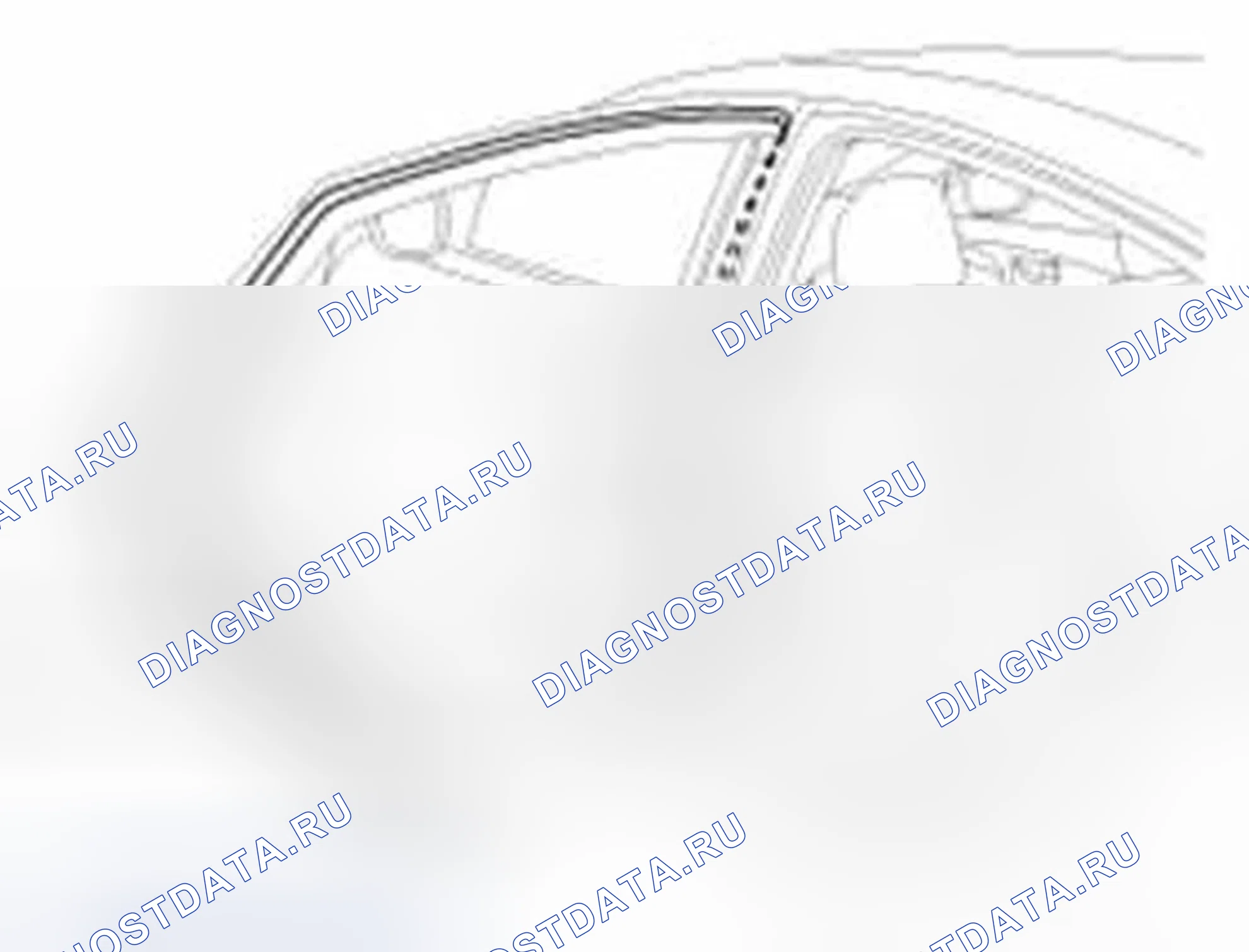 Рис. 73: Замена боковой погодной полосы двери. Hyundai Elantra V
