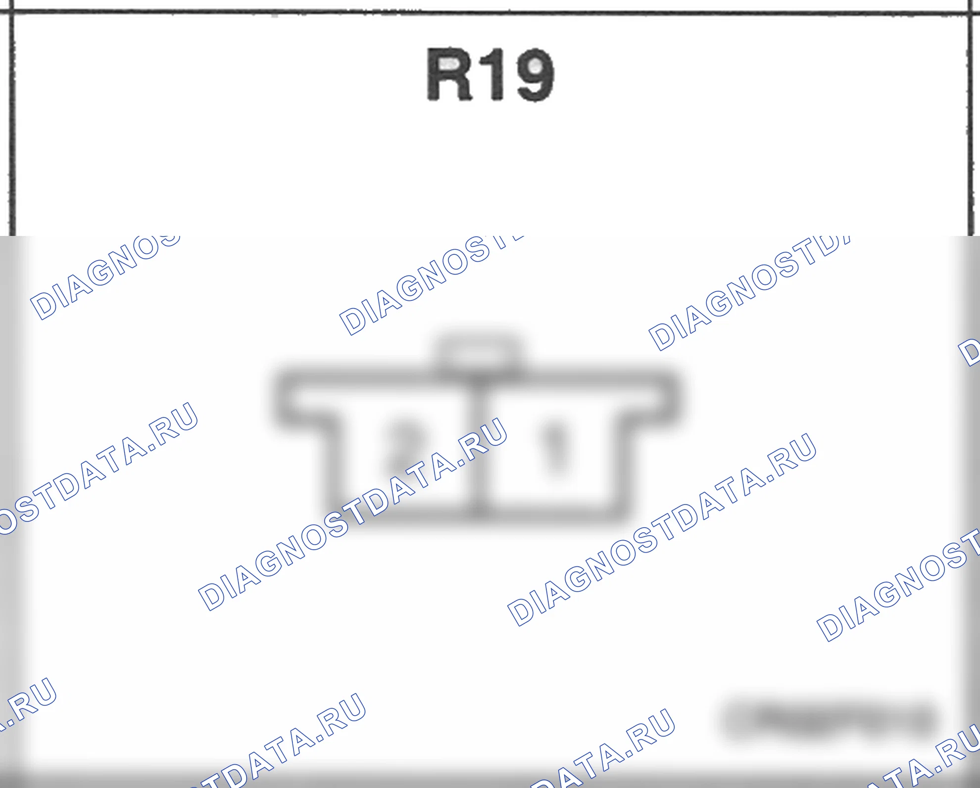 Распиновка разъёма R19 — заднего жгута. Hyundai Accent LC
