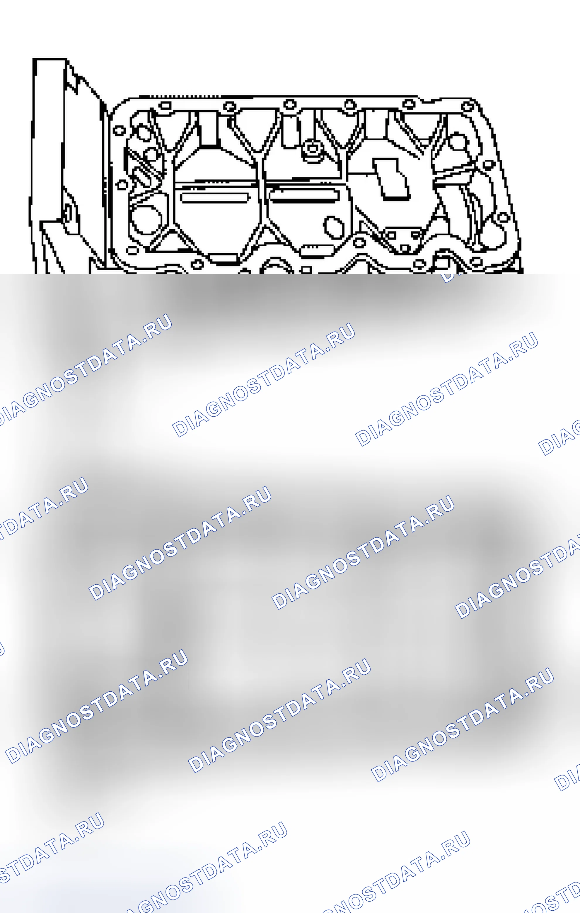 Рис. 526: Вид нижнего картера. Ford Escape I