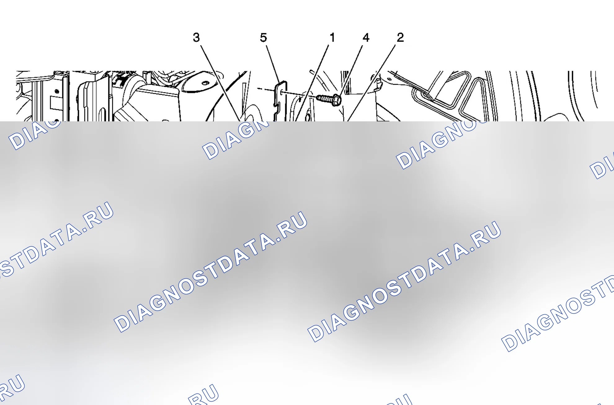 Рис. 5: Замена тормозного шланга - спереди. Chevrolet Cobalt I