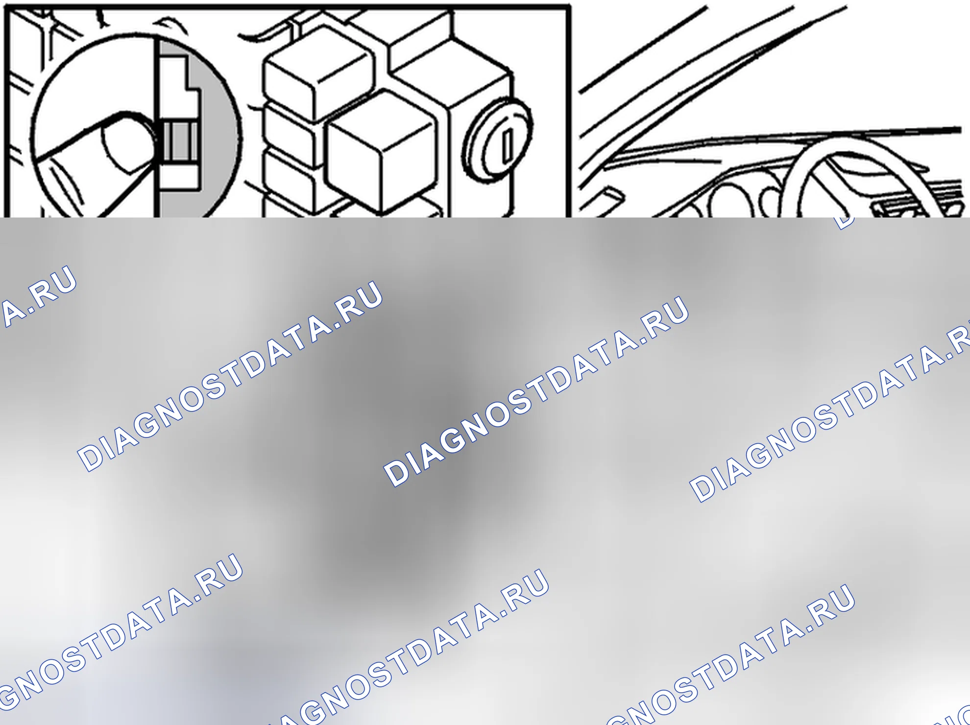 Рис. 14: ПОДКЛЮЧЕНИЕ break-out box (тестер-адаптер) К МОДУЛЮ УПРАВЛЕНИЯ ДАТЧИКОМ УГЛА ПОВОРОТА РУЛЕВОГО КОЛЕСА. Volvo XC90 I рестайлинг