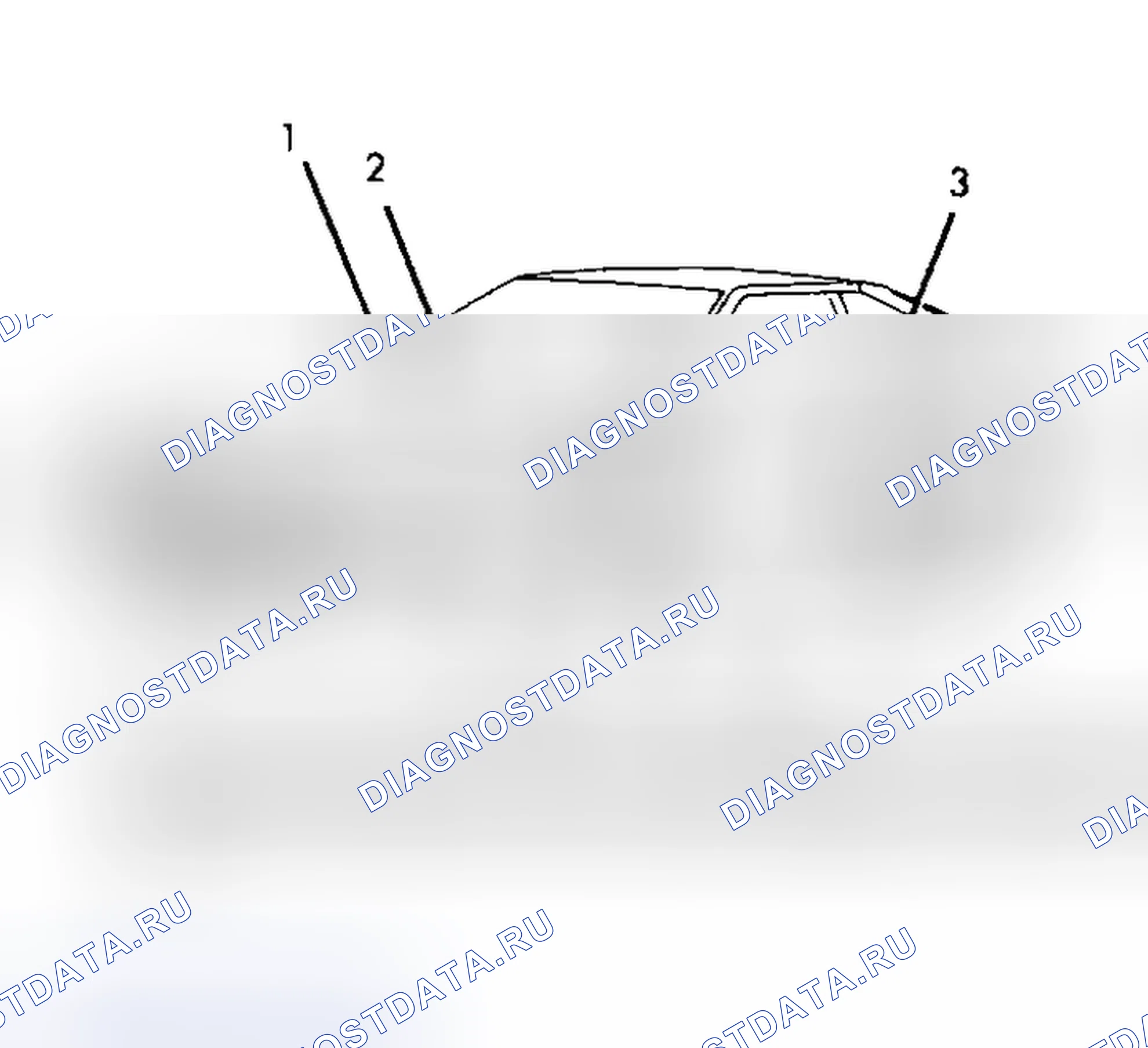Рис. 6: РАСПОЛОЖЕНИЕ ИНФОРМАЦИОННЫХ МЕТОК. Nissan 200SX S12