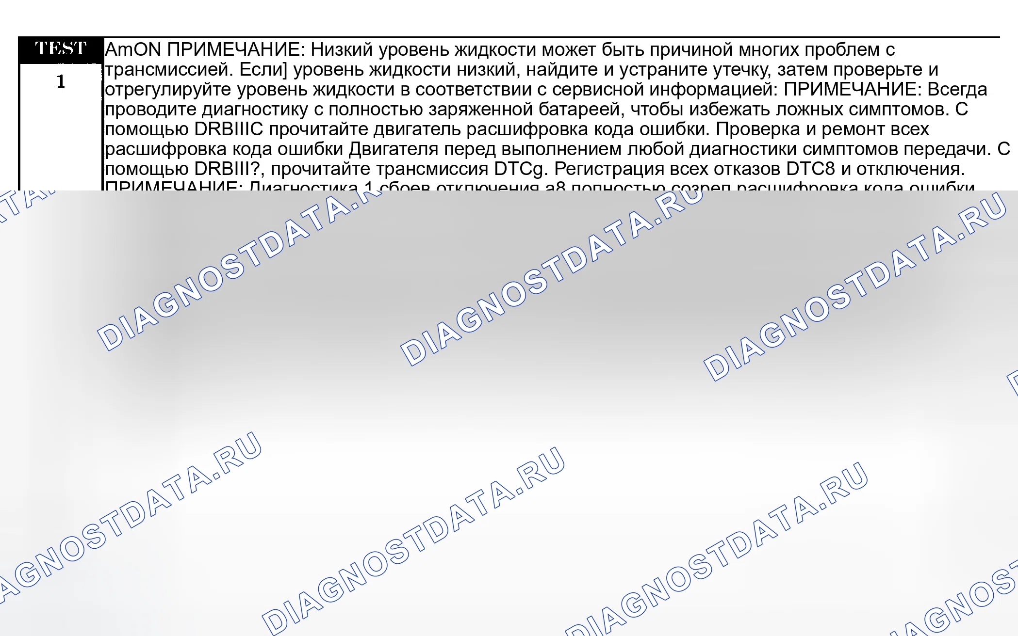 Рис. 628: Диагностические процедуры. Dodge Grand Caravan IV