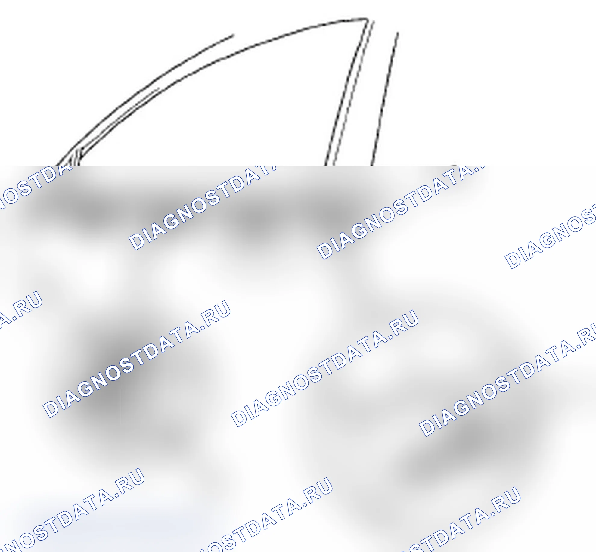 Рис. 37: Замена внешней погодной полосы стекла передней двери. Acura RL II