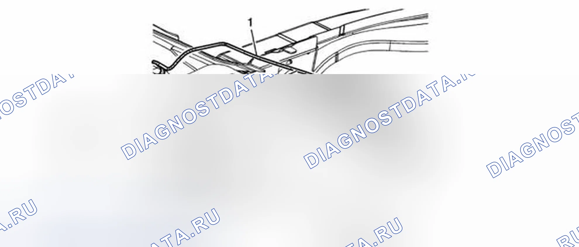 Рис. 7: Замена антенны приемника замка двери с дистанционным управлением. Chevrolet Impala IX
