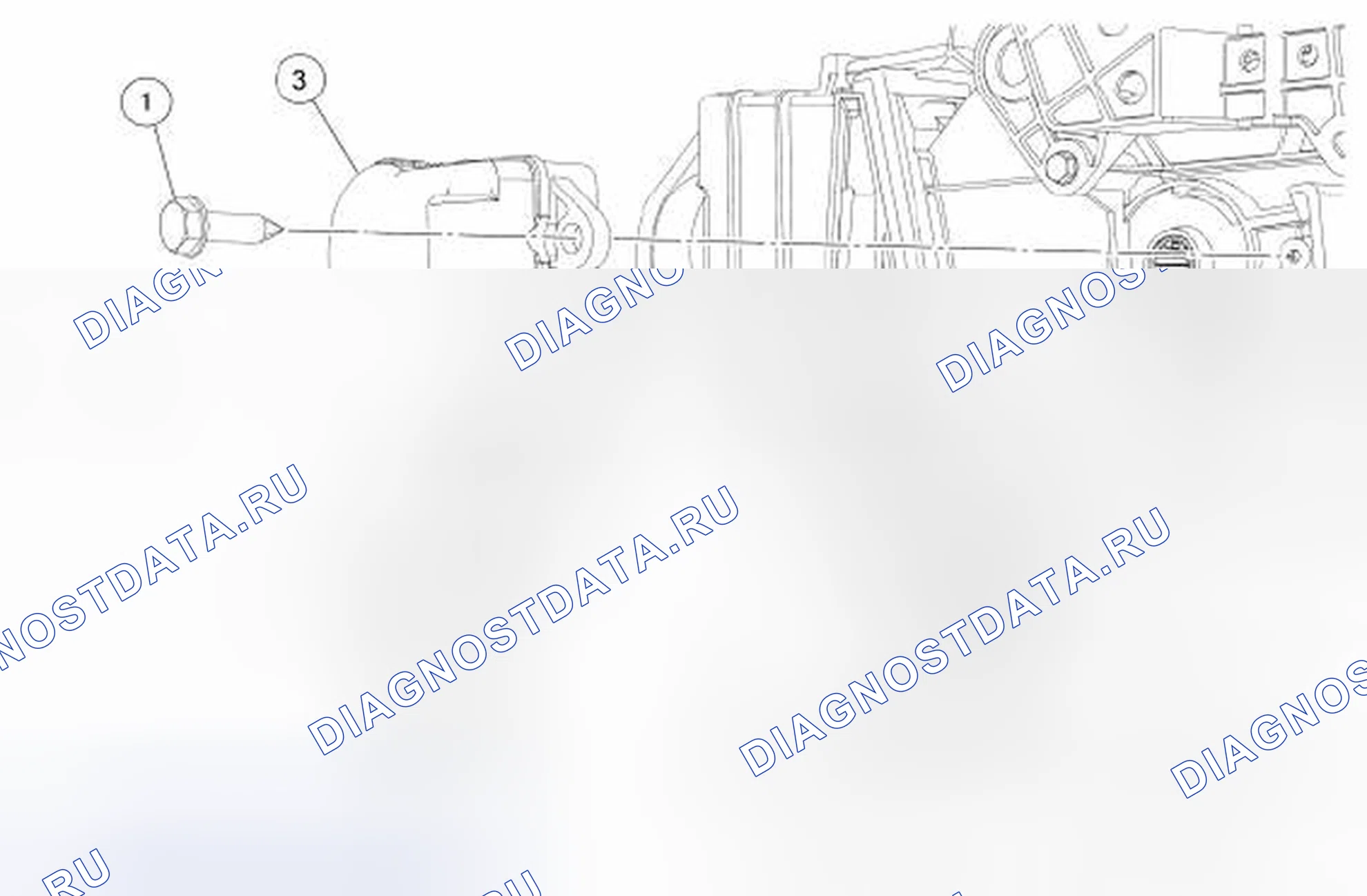 Рис. 168: Привод двери для смешивания температуры - Lh. Hyundai ix55 I