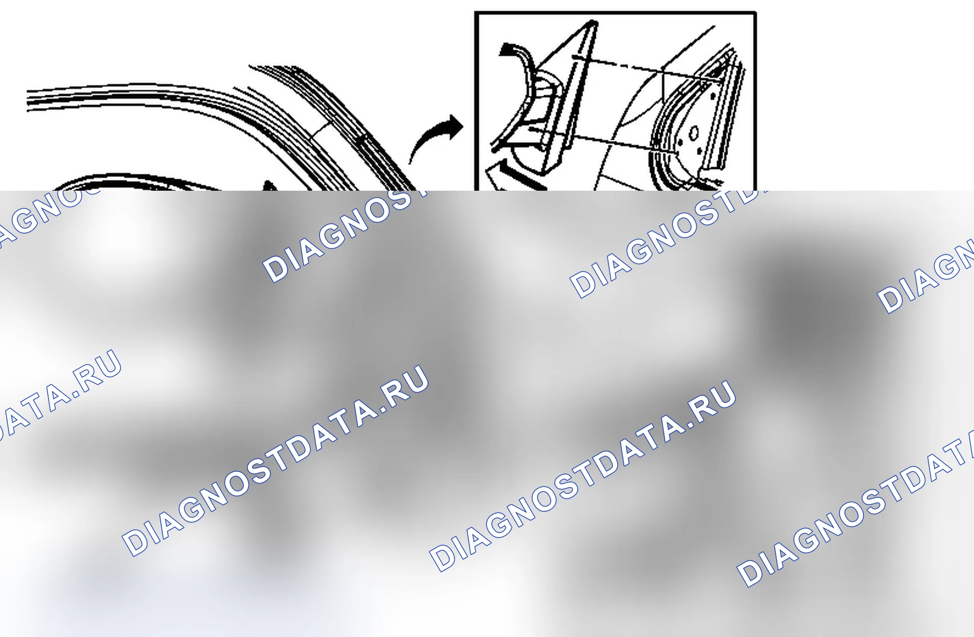 Рис. 10: Замена силового зеркала. Chevrolet Silverado 3500 HD 