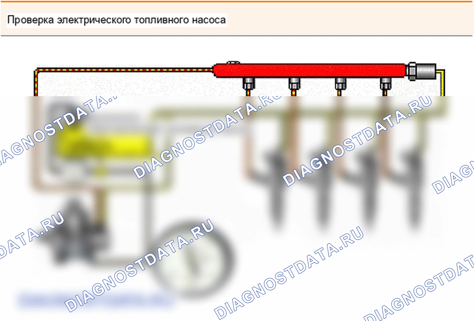 P1186: Контроль давления топлива - минимальное давление при слишком низкой частоте вращения двигателя. Hyundai Accent LC