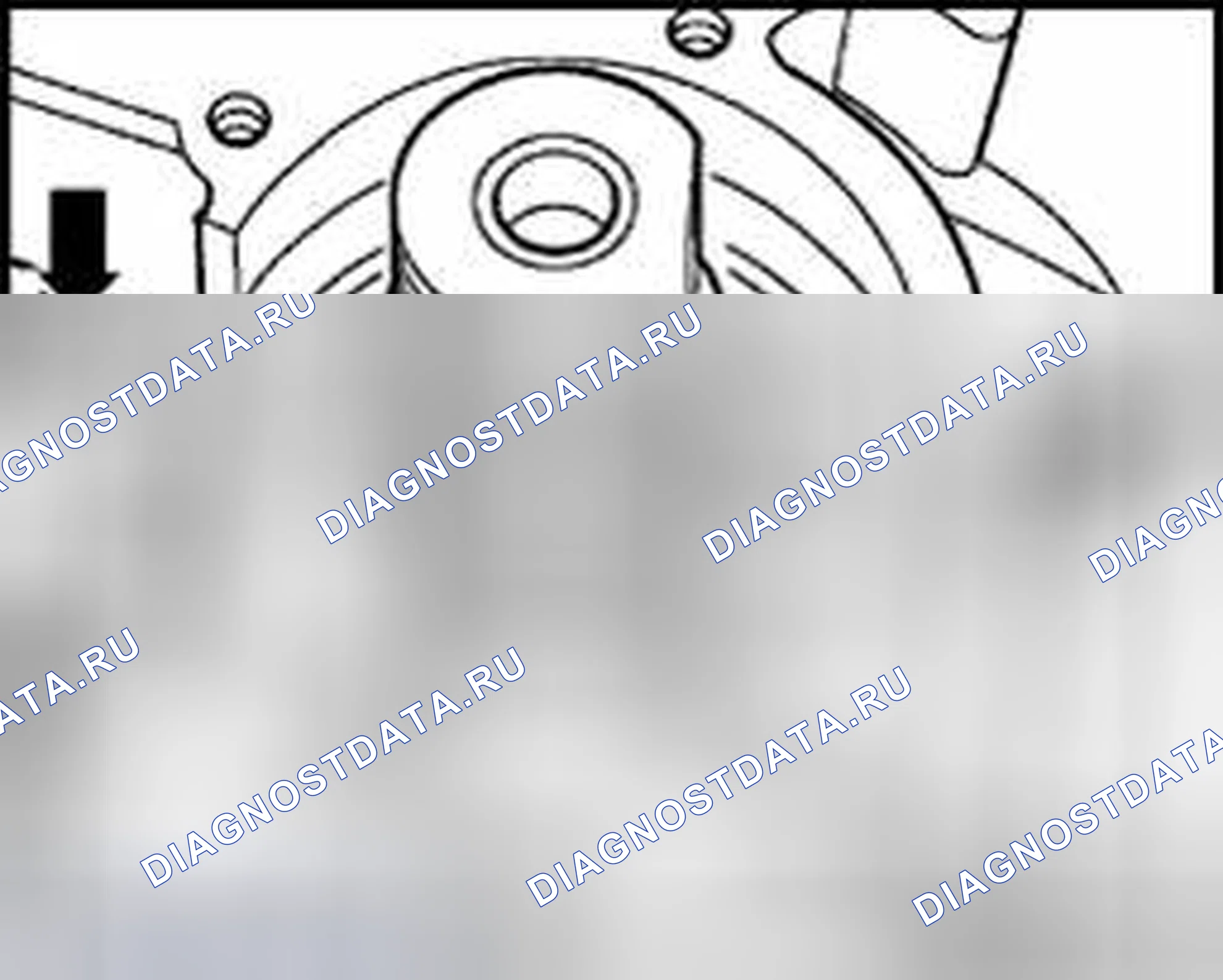 Рис. 99: Приводные пружинные штифты (стрелки) наружу и в. Volkswagen Golf Mk4