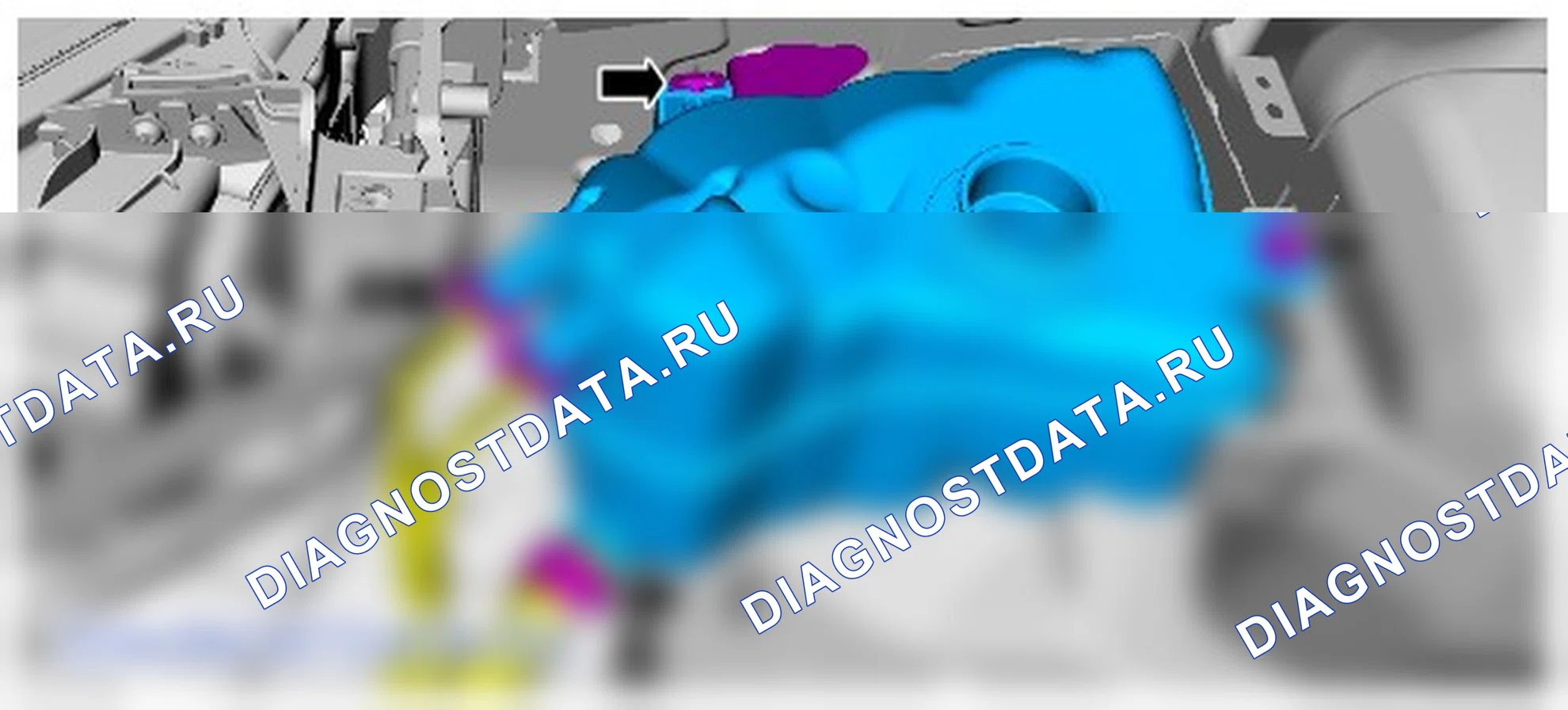 Как снять и установить расширительный бачок. Ford Mondeo V