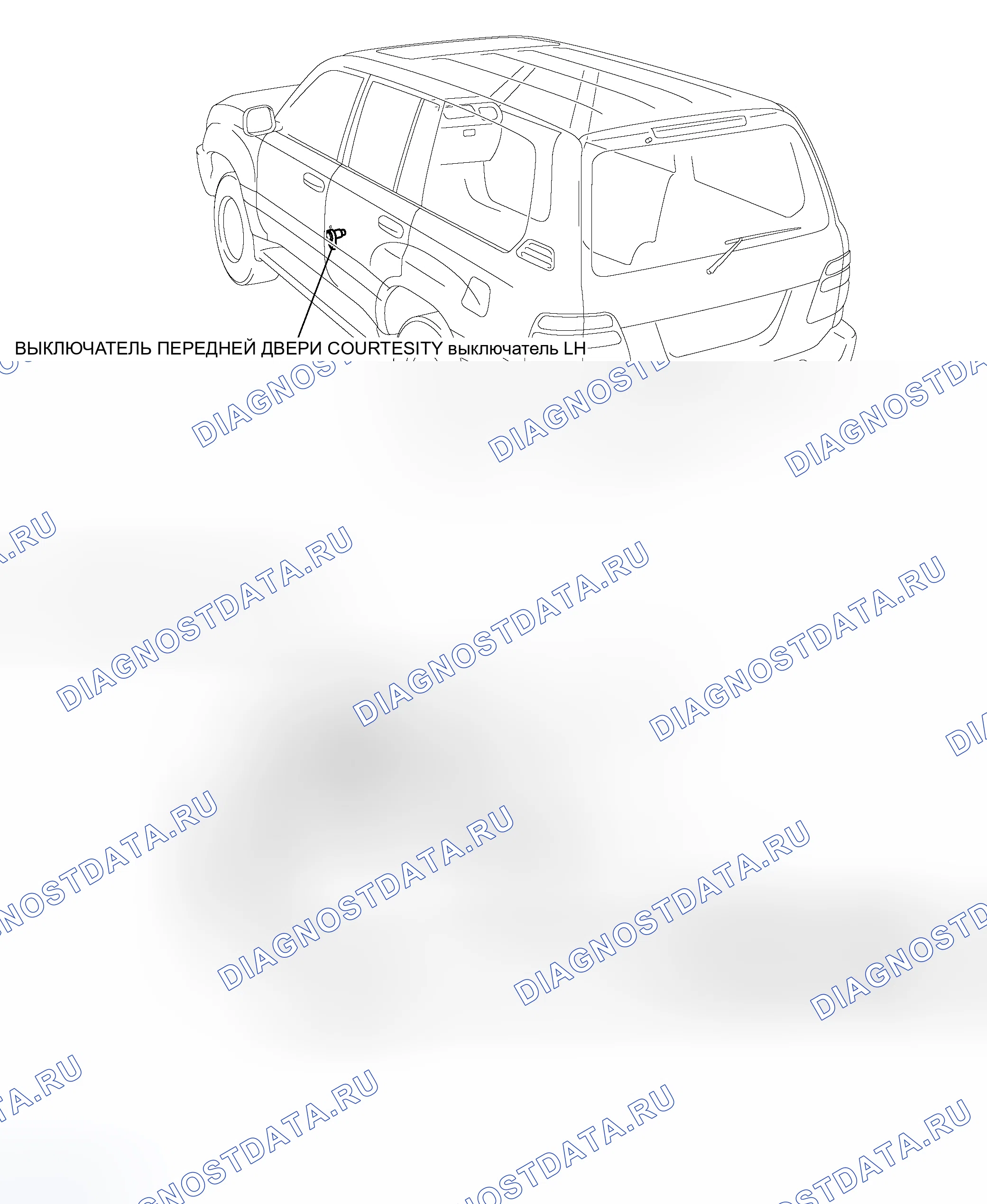 Рис. 114: РАСПОЛОЖЕНИЕ ДЕТАЛЕЙ. Toyota Land Cruiser 100 рестайлинг 2