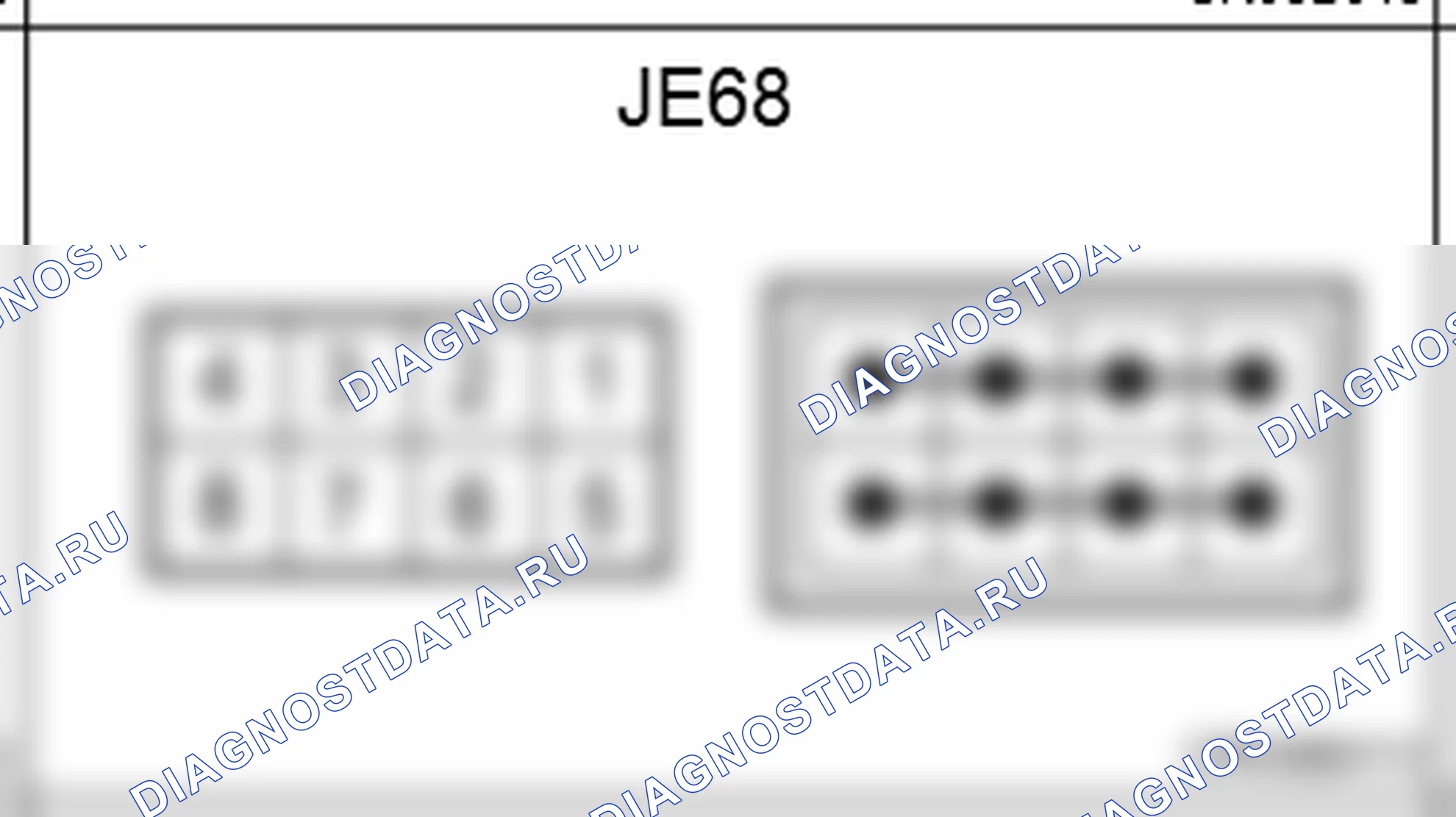 Распиновка разъёма JE68 — joint connectors. Hyundai Genesis Coupe(Bk)-U.S. I