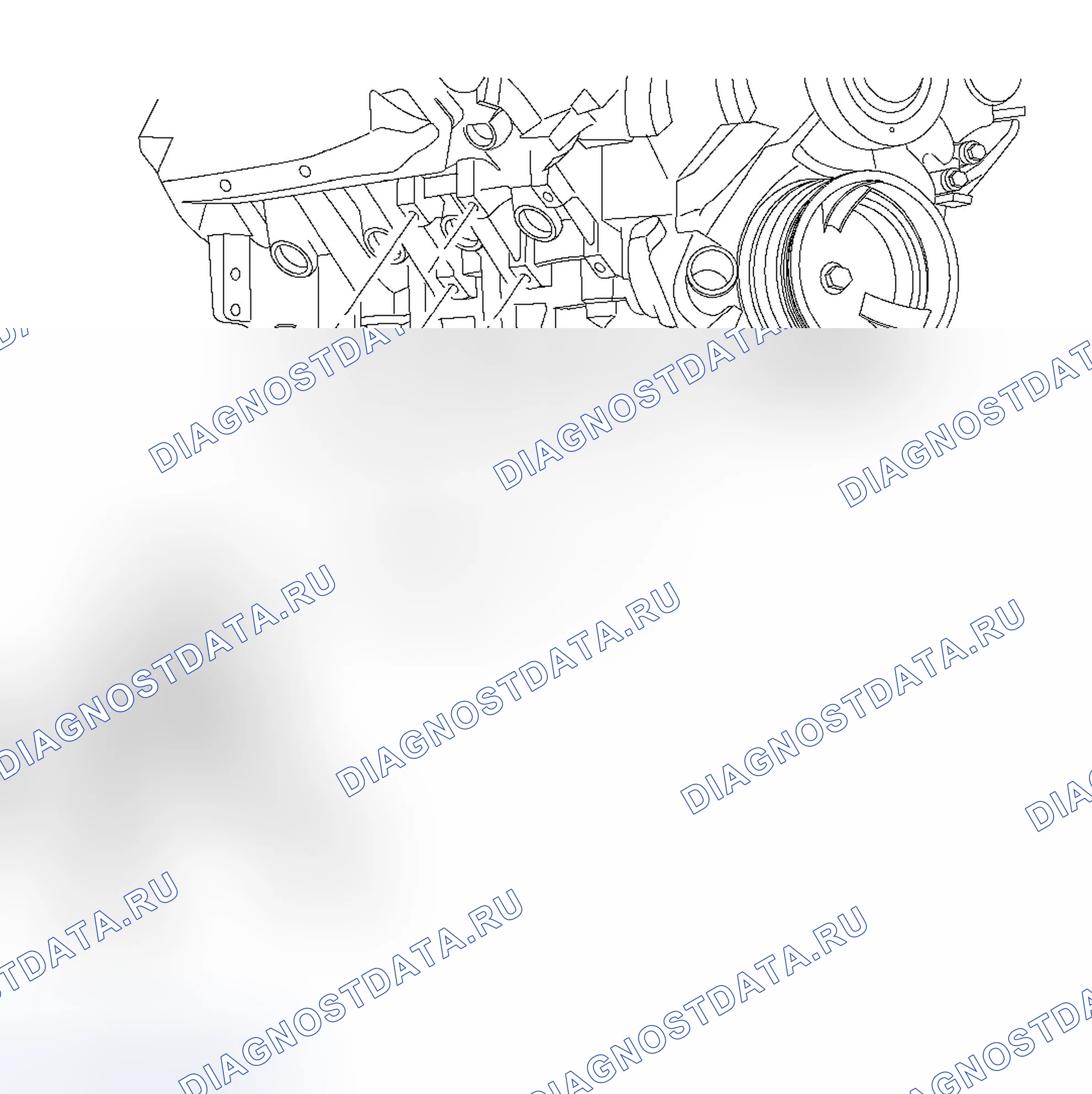 Рис. 433: КРЕПЛЕНИЕ ДВИГАТЕЛЯ. Jeep Commander I