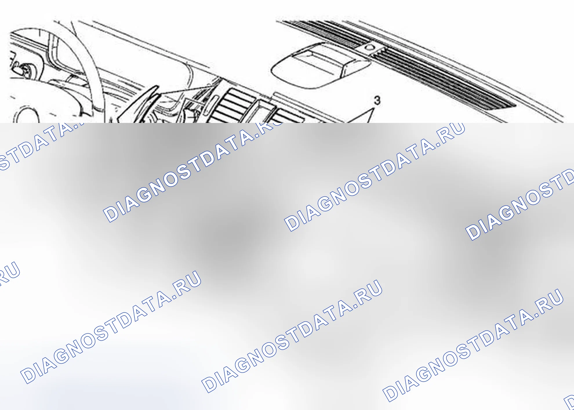 Рис. 19: Замена центральной обрезной панели приборной панели. Cadillac DTS I