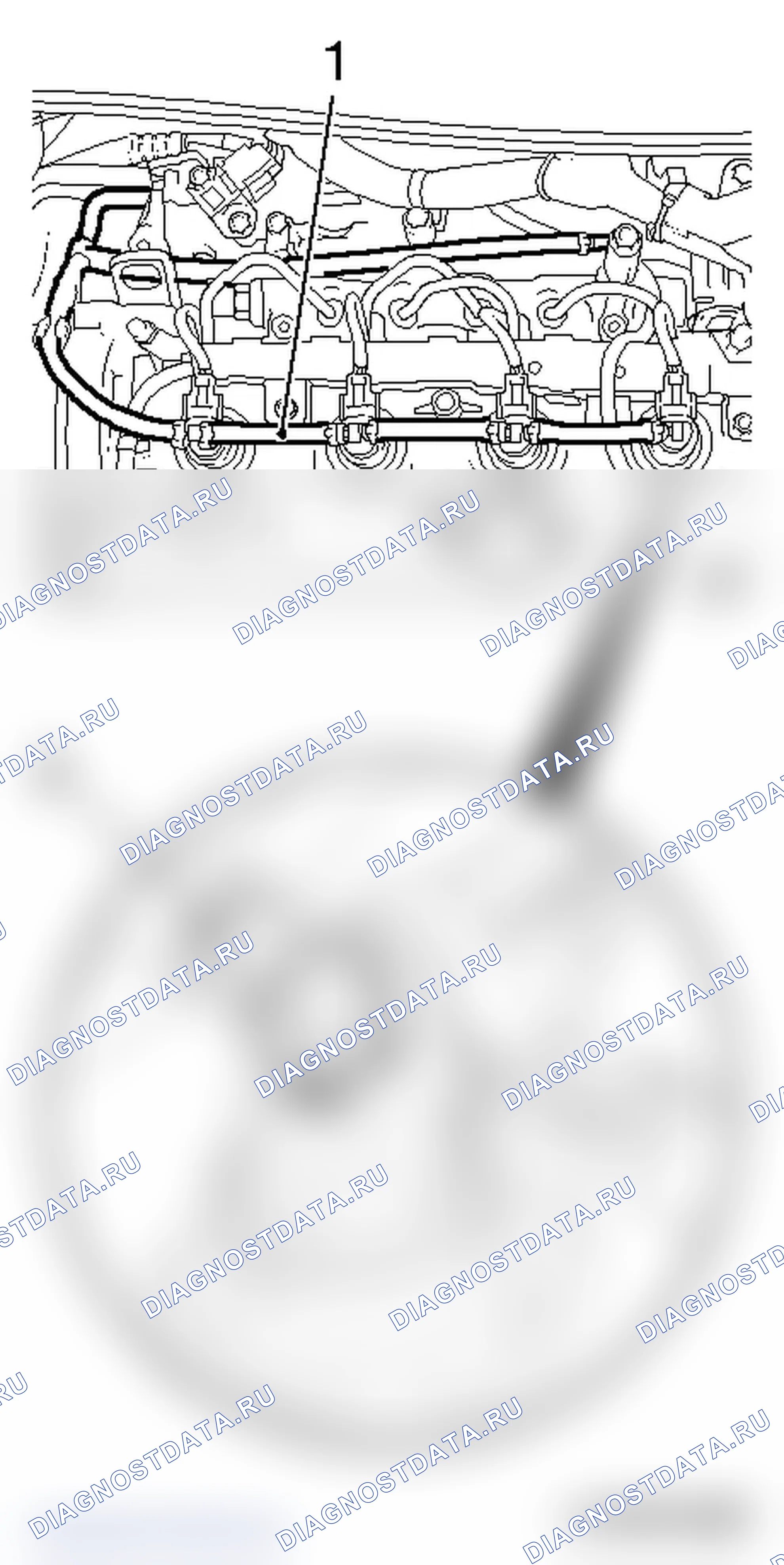 Заменить возвратный топливопровод. Opel Zafira B