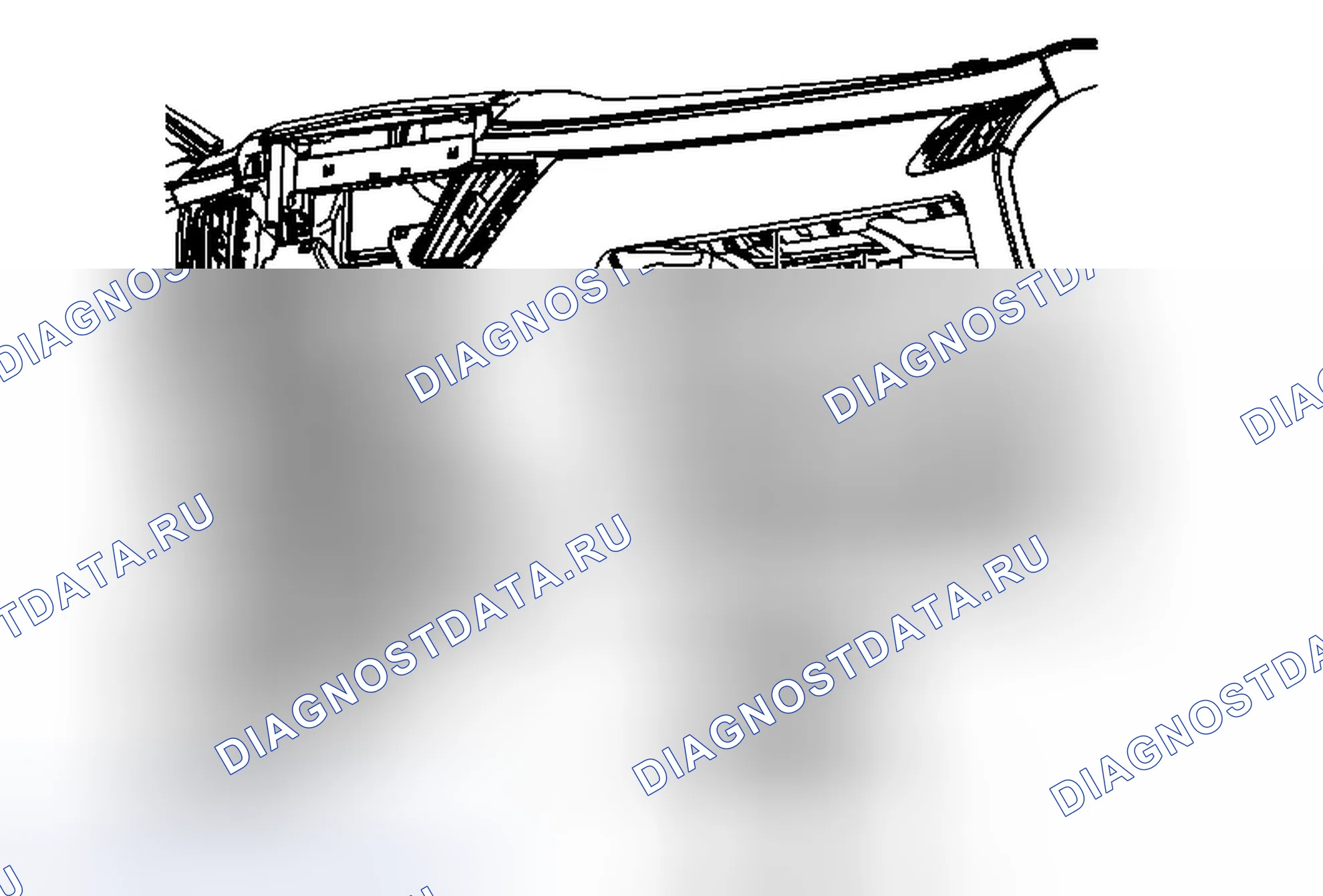 Рис. 8: Замена модуля обнаружения удара пешехода. Cadillac CTS II