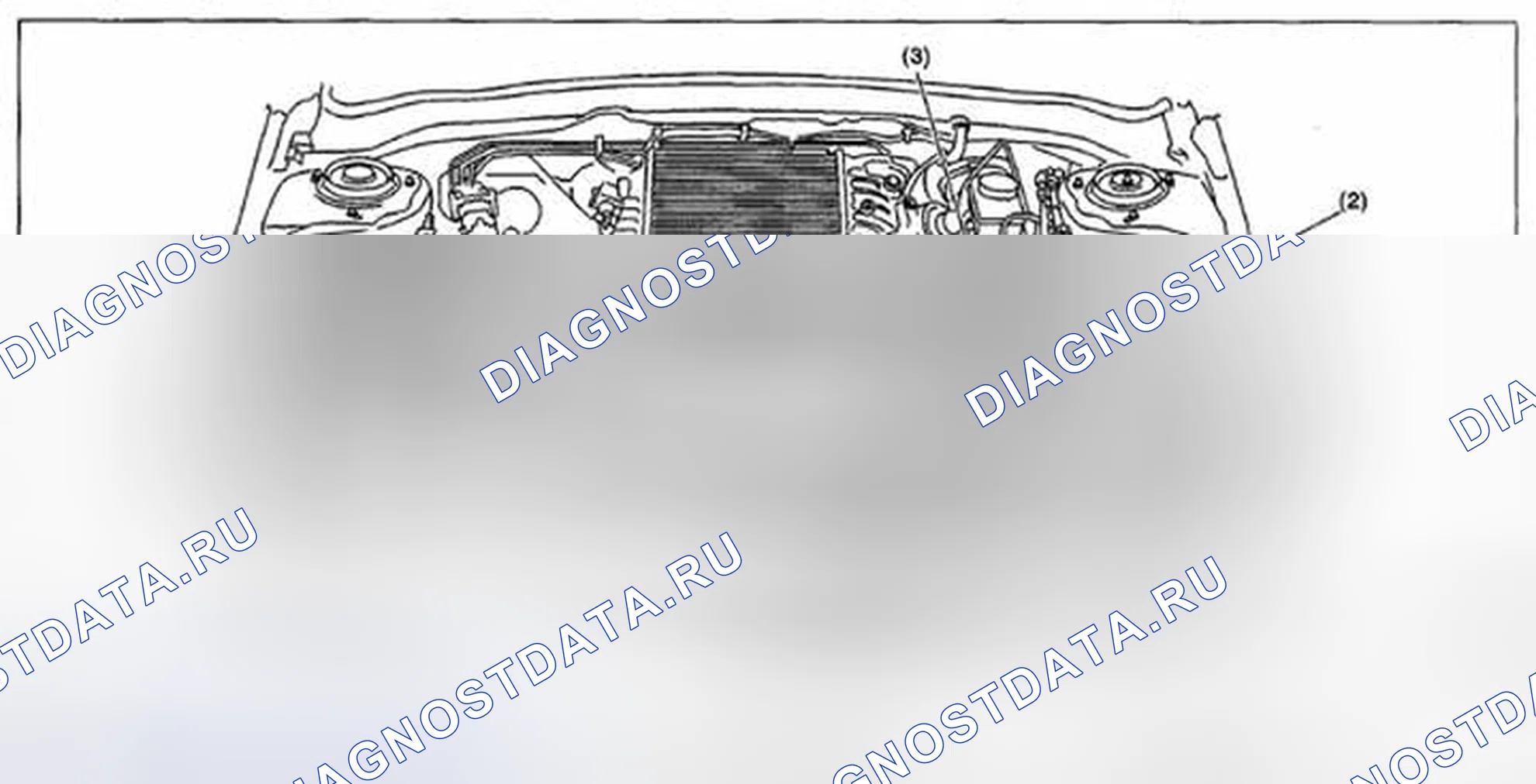 Рис. 219: МОТОРНЫЙ ОТСЕК. Subaru Impreza GH