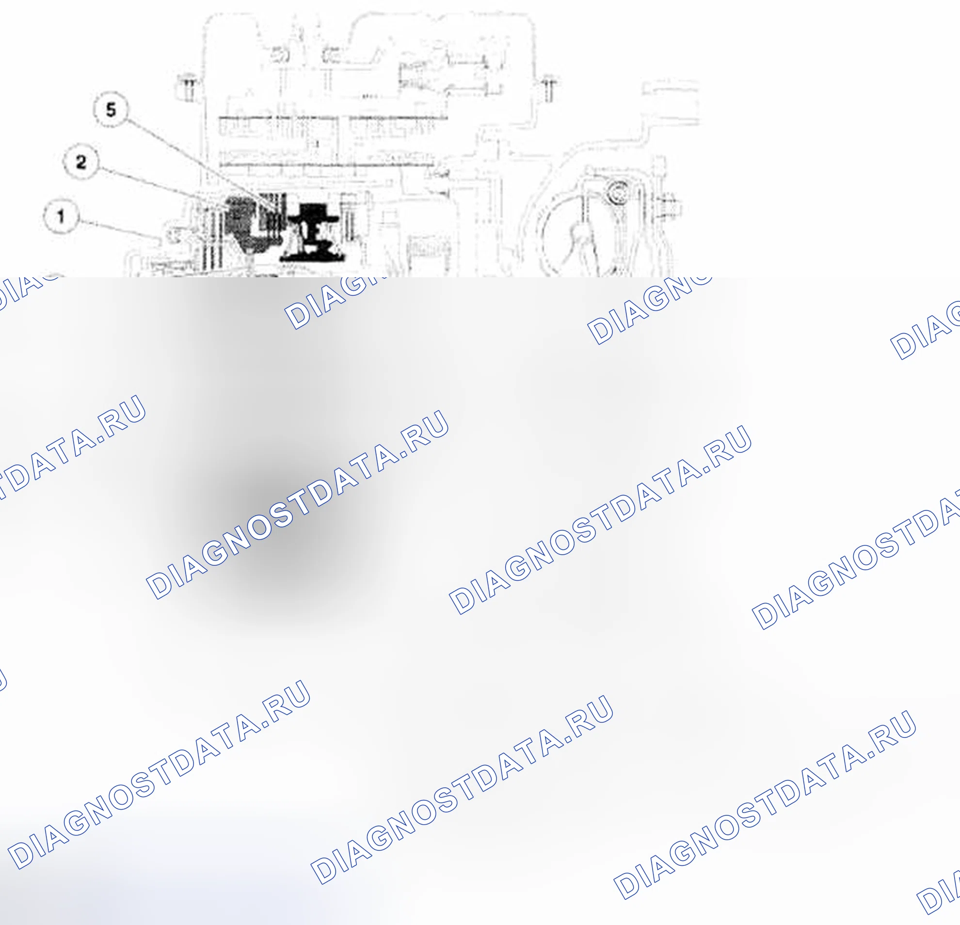 Рис. 487: Вид с вырезом муфты заднего хода. Mazda Tribute II