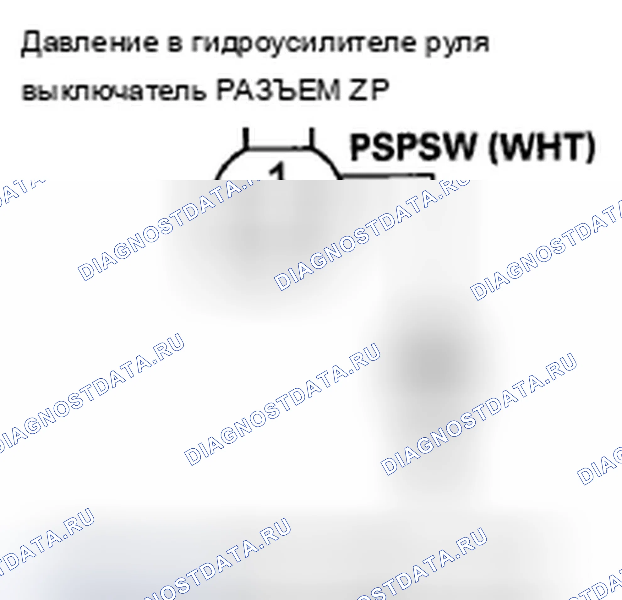 Рис. 249: Устранение неисправностей сигнальной цепи коммутатора давление в гидроусилителе руля. Acura ZDX I
