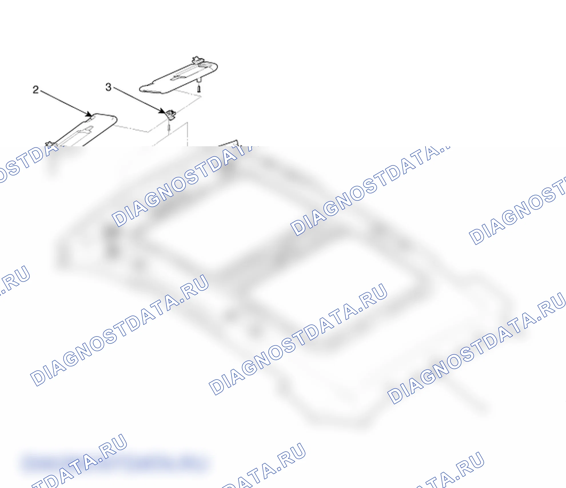 Детали обивки потолка. Hyundai ix35 EL