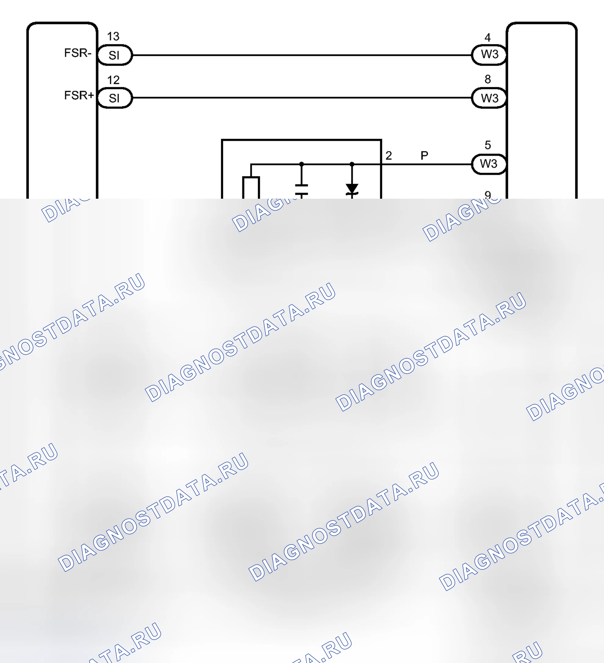 Рис. 334: электросхема. Toyota Prius III рестайлинг