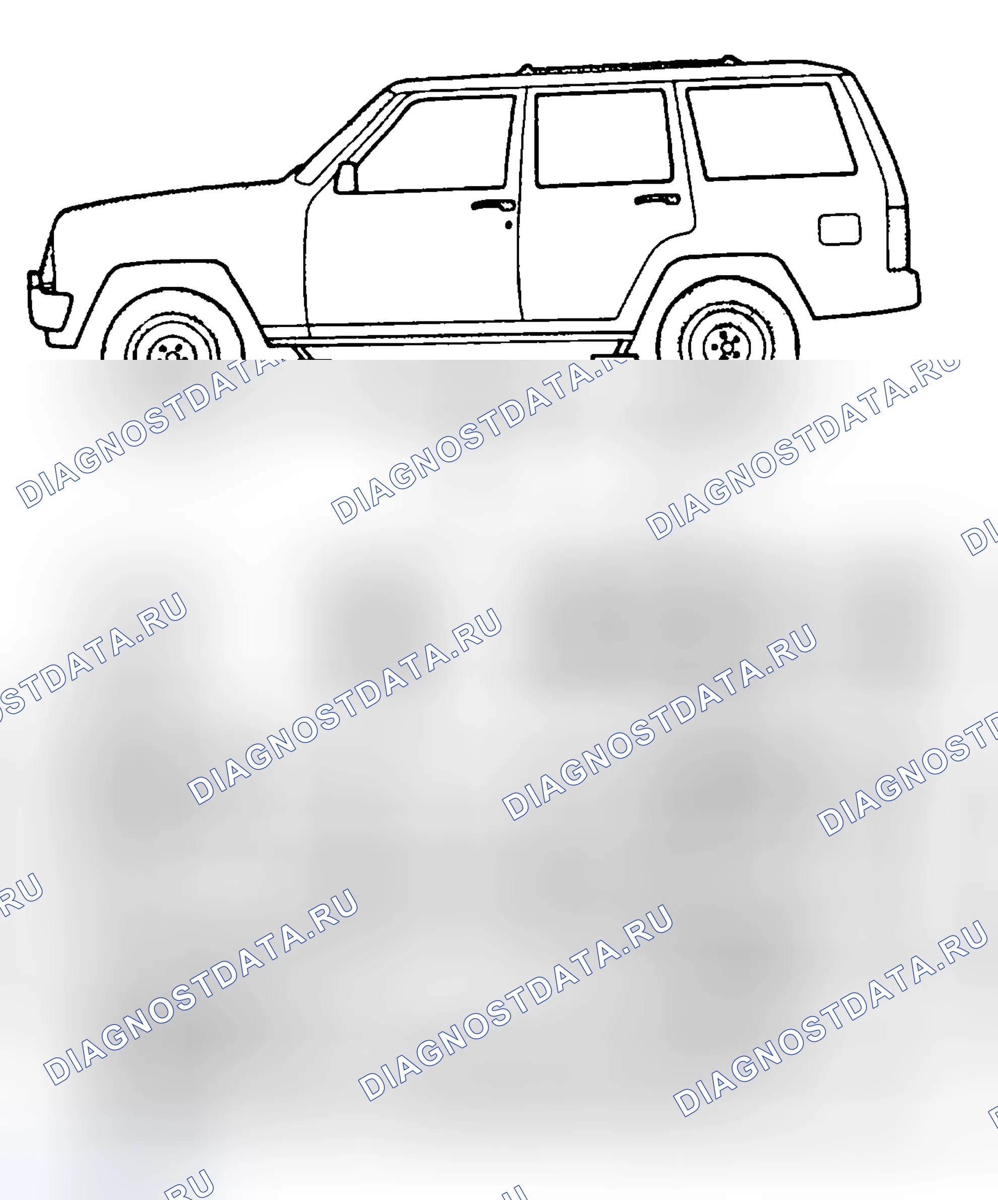 Рис. 5: ДОПОЛНИТЕЛЬНАЯ СЛУЖЕБНАЯ ИНФОРМАЦИЯ. Jeep Cherokee II рестайлинг