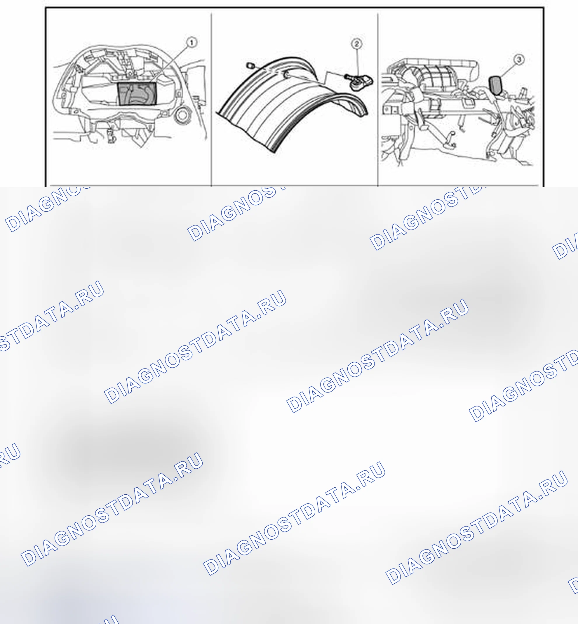 Рис. 70: Расположение компонентов. Nissan Pathfinder IV рестайлинг