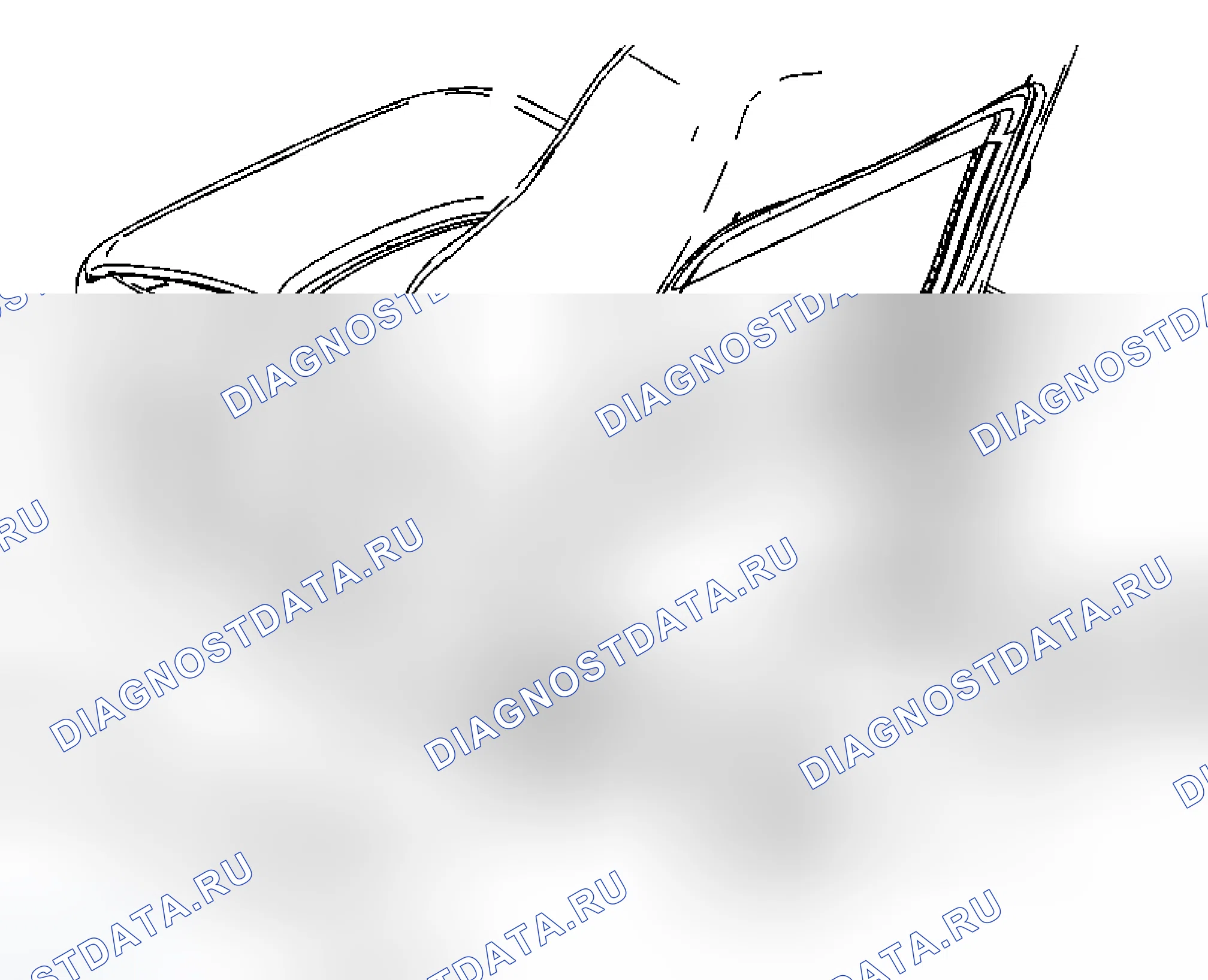 Рис. 11: Замена покрытия отделки дорожки доводчика передних сидений. Chevrolet HHR I