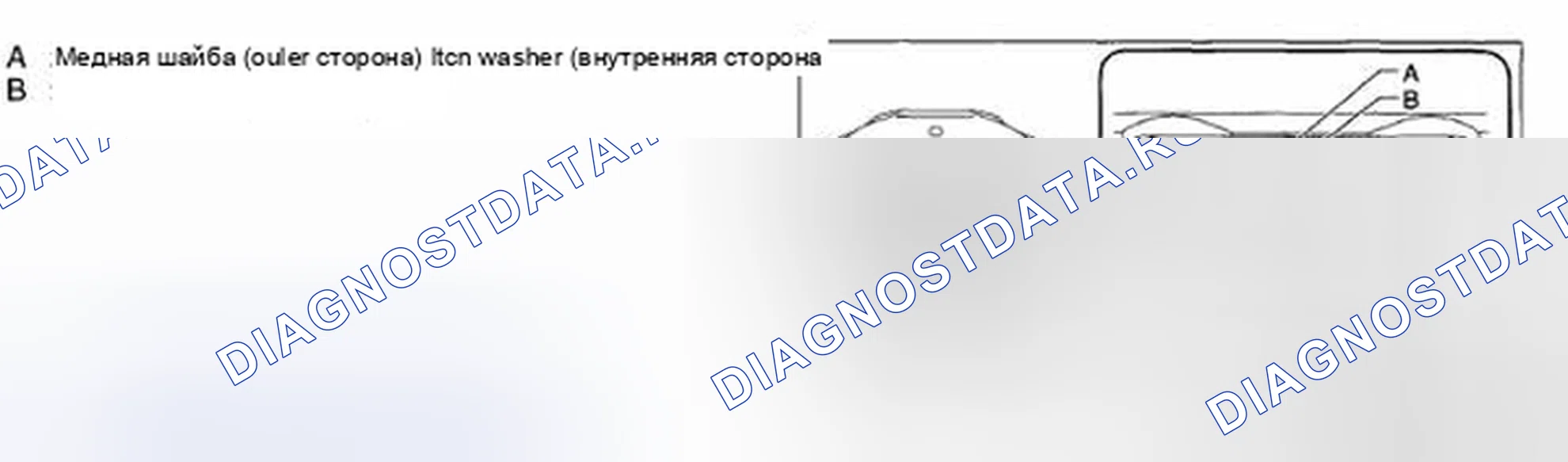 Рис. 12: Визуальный осмотр шайбы шестерни. Mazda CX-5 I