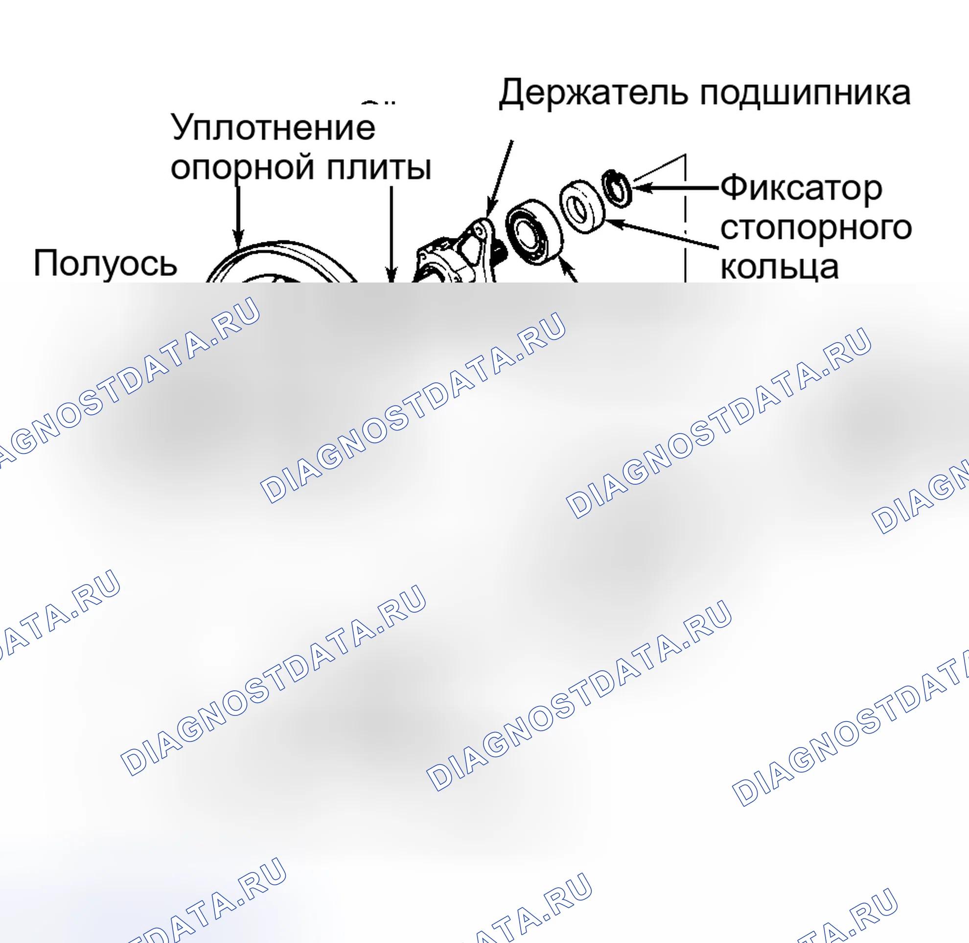 Рис. 13: Установка (Amigo 2.6L, Pickup 2.6L и 3.1L и Trooper). Isuzu Rodeo I